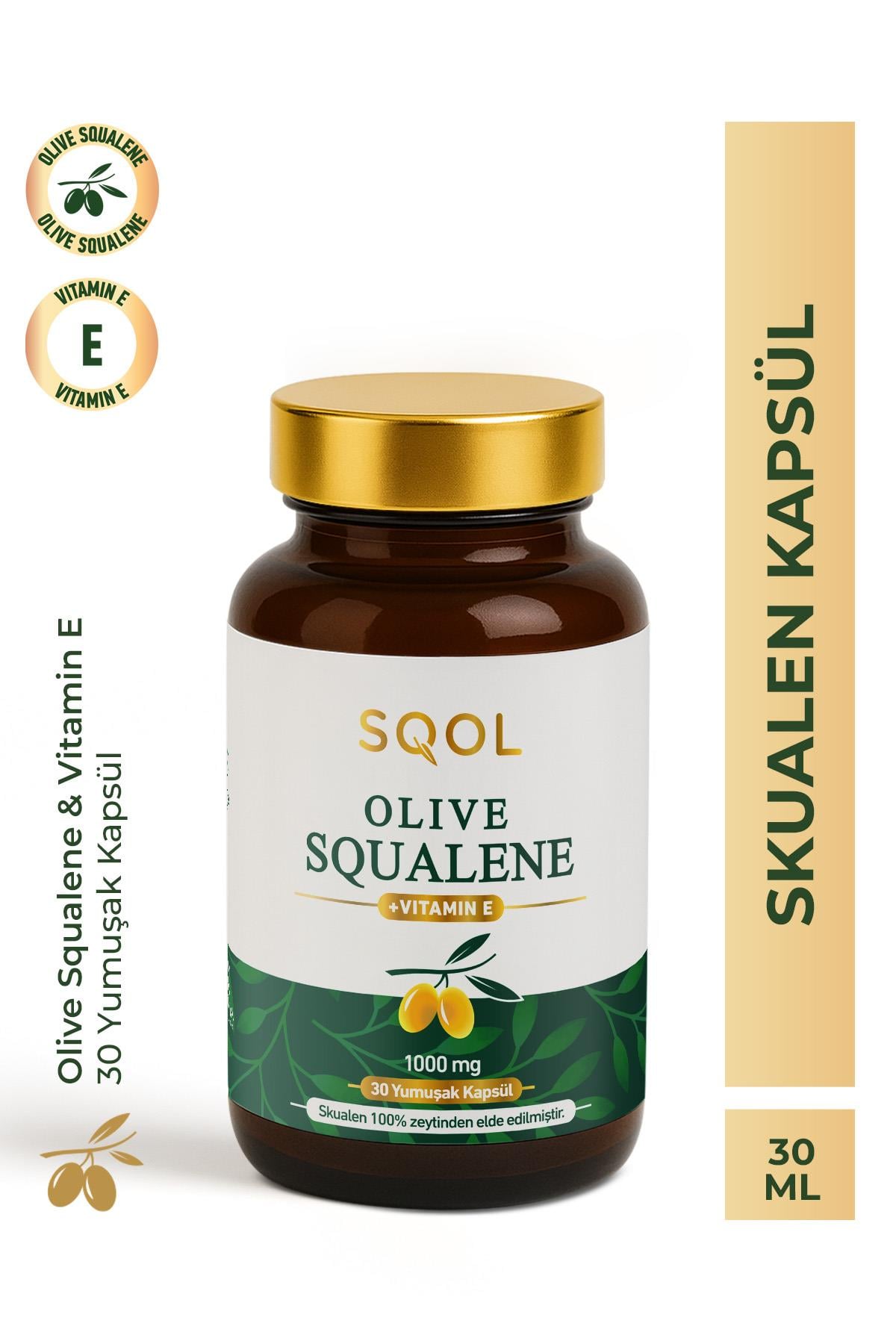 SQOL Zeytin Skualen (Olive Squalene) 1000 MG 30 Kapsül