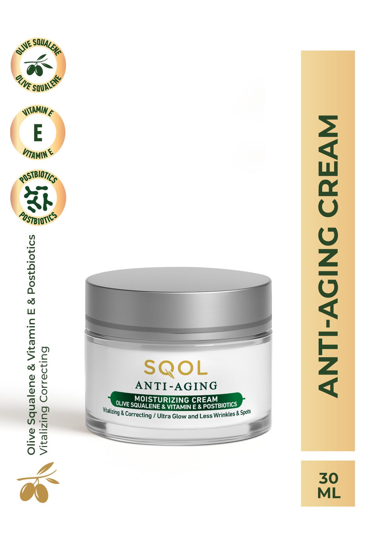 SQOL Yaşlanma Karşıtı Nemlendirici Krem- AntiAging Moisturizing Cream (Squalene) 30 ml