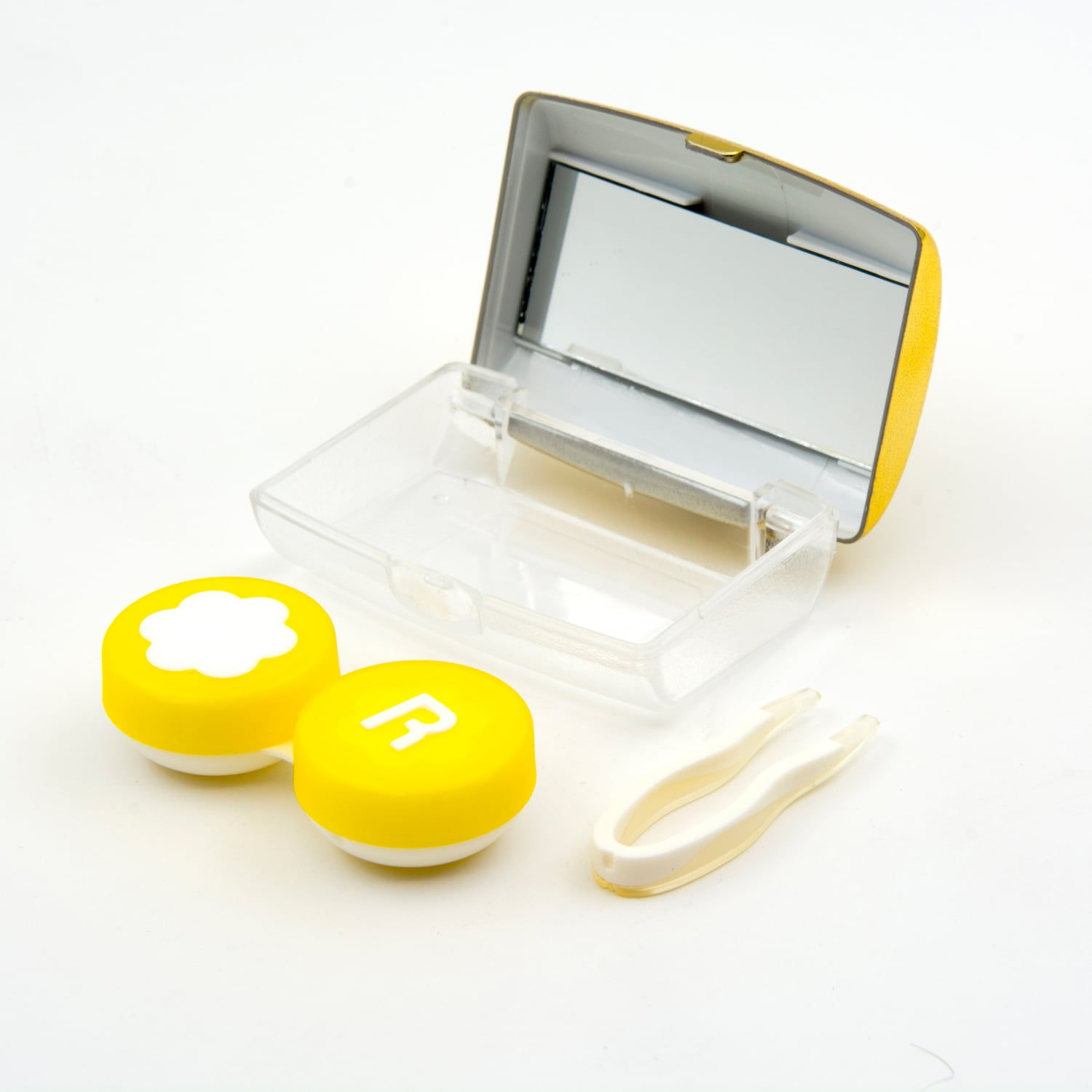 Aynalı Gold Kontakt Lens Saklama Kabı