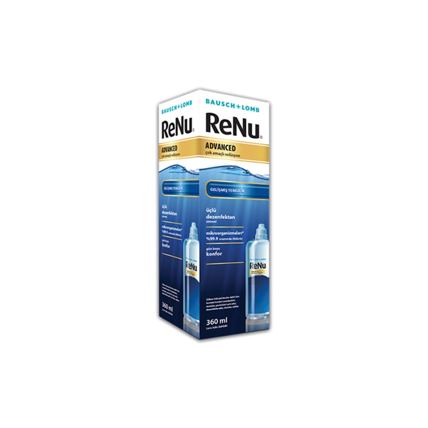 Renu Advanced Üçlü Dezenfeksiyon Çok Amaçlı Kontakt Lens Solüsyonu 360 ML