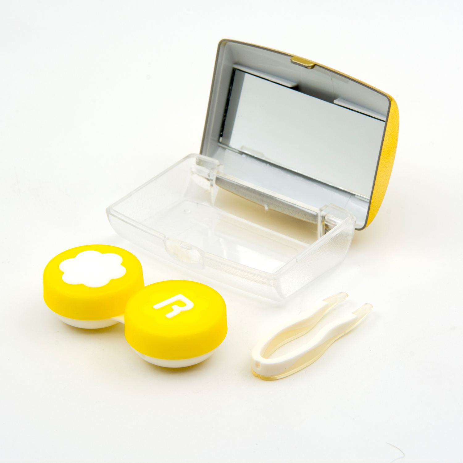 Aynalı Gold Kontakt Lens Saklama Kabı