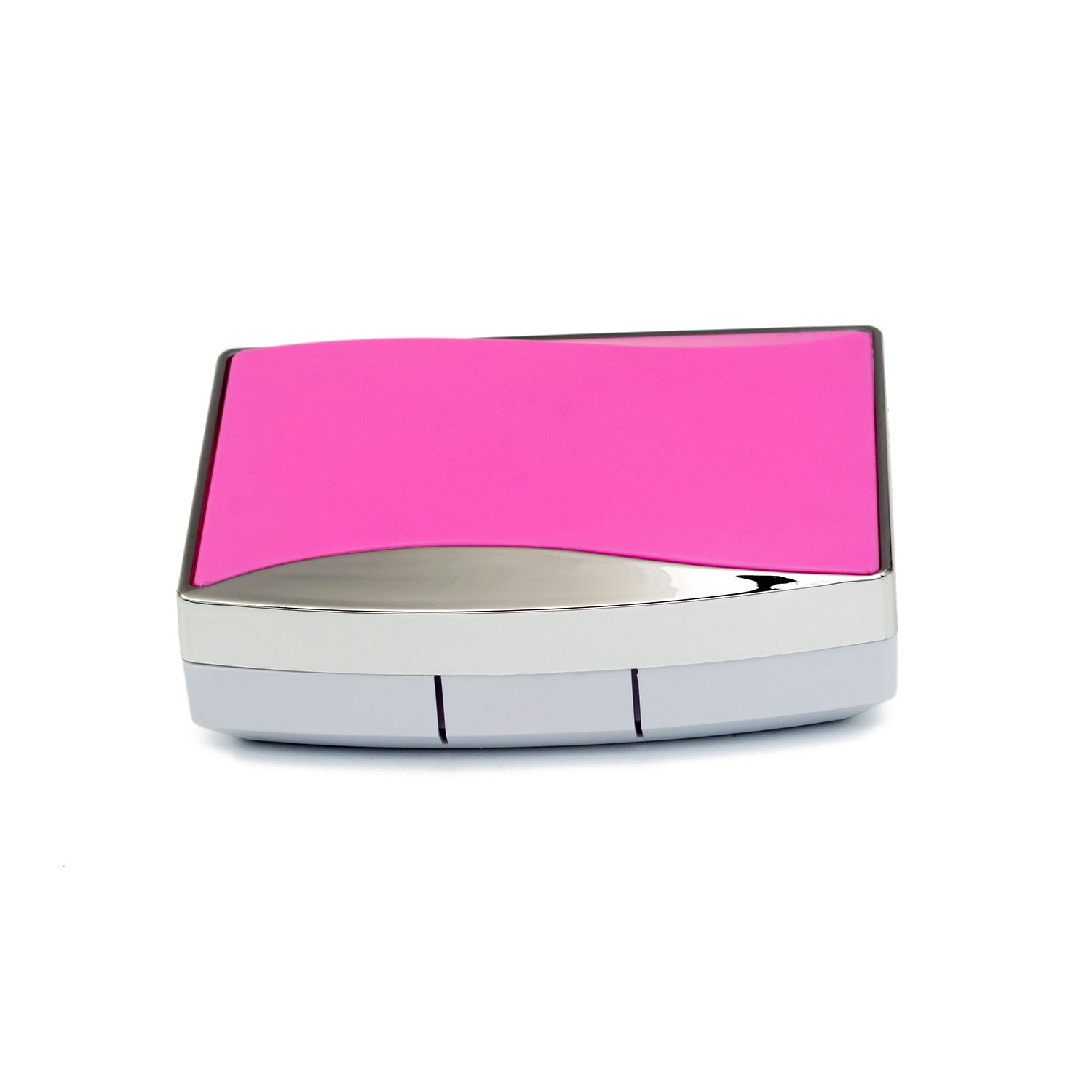 Aynalı Kontakt Lens Saklama Kabı A-8073 Pembe Gümüş