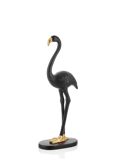 Flamingo Masaüstü Dekoratif Ojbe 33 Cm - Siyah