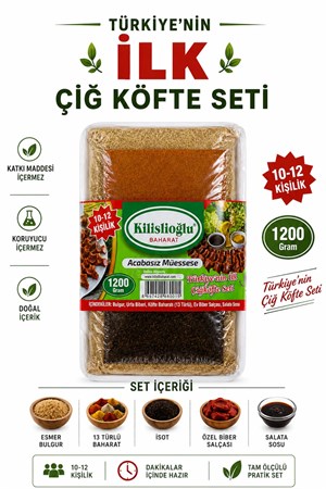 10-12 Kişilik Çiğ Köfte Seti