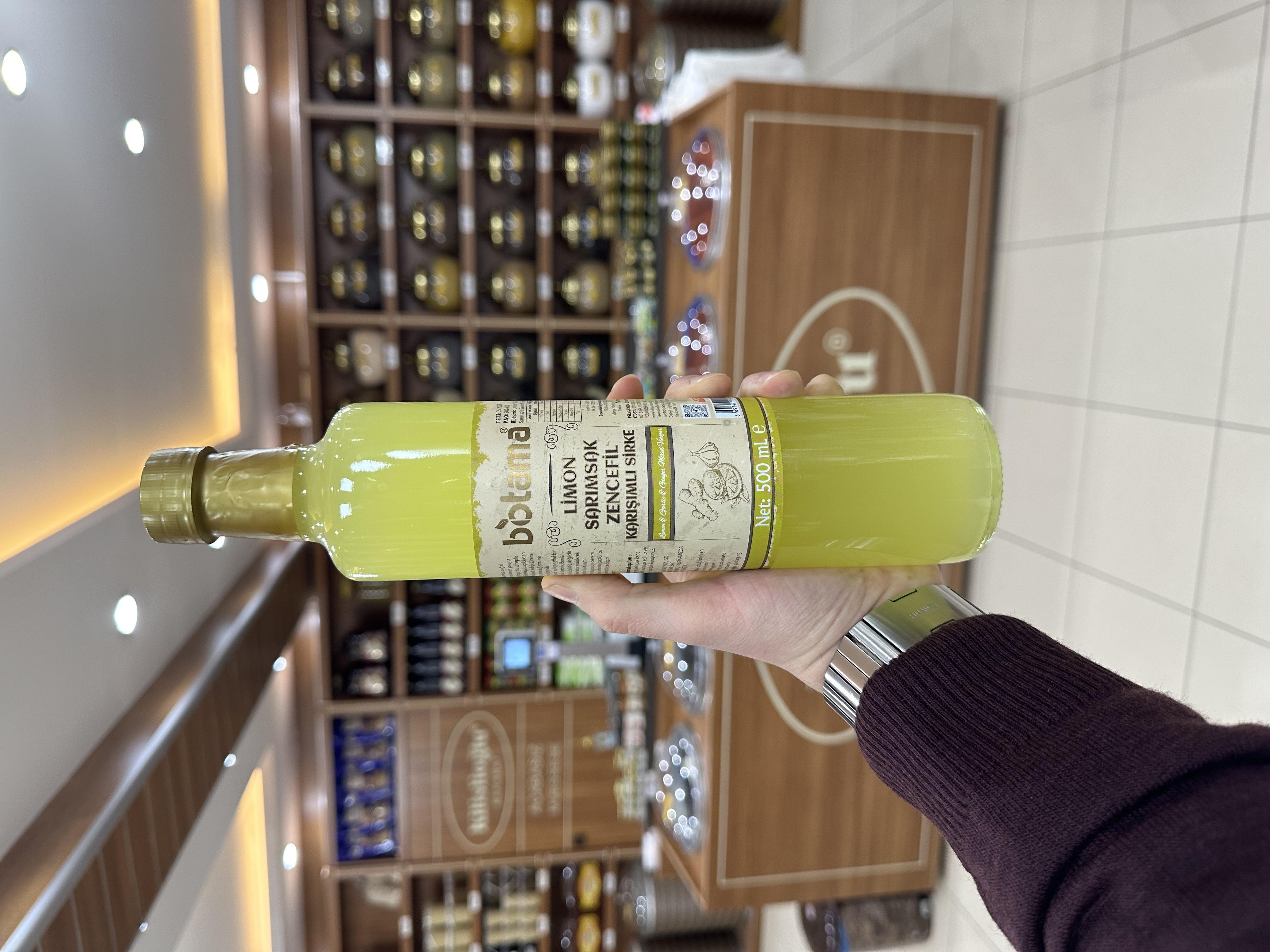 Limon Sarımsak Zencefil Sirkesi 500Ml