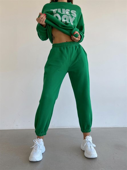 Bright green tracksuit sale