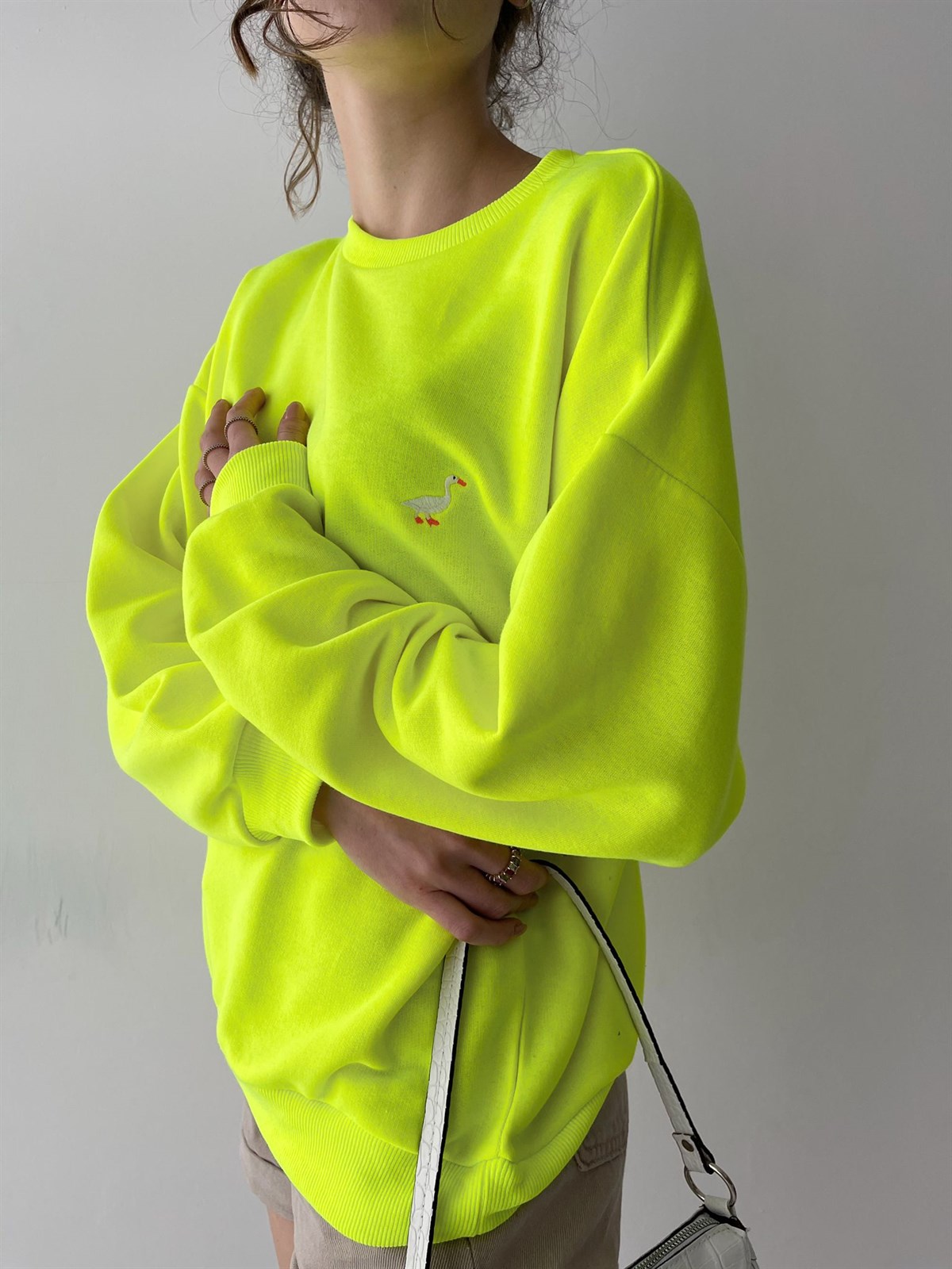 Oversized shop neon sweatshirt