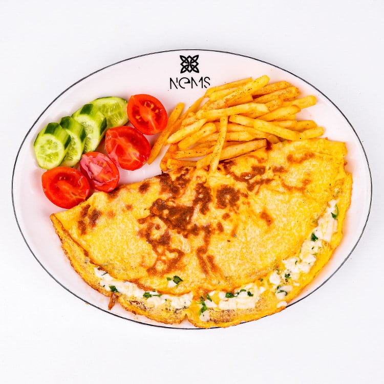 Beyaz Peynirli Maydanozlu Omlet