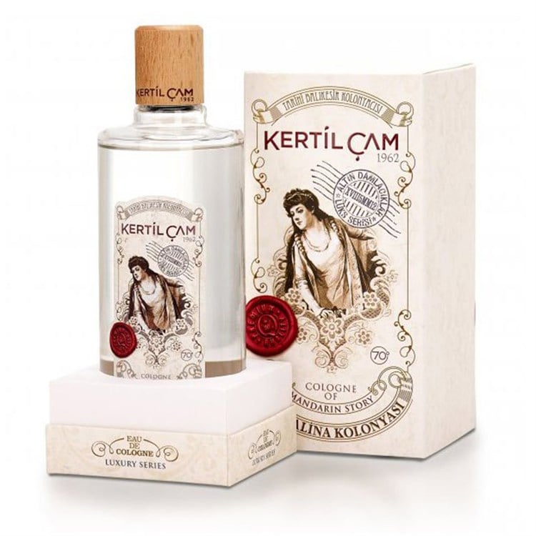 MANDALİNA KOLONYASI 250 ML.LÜKS SERİ CAM ŞİŞE