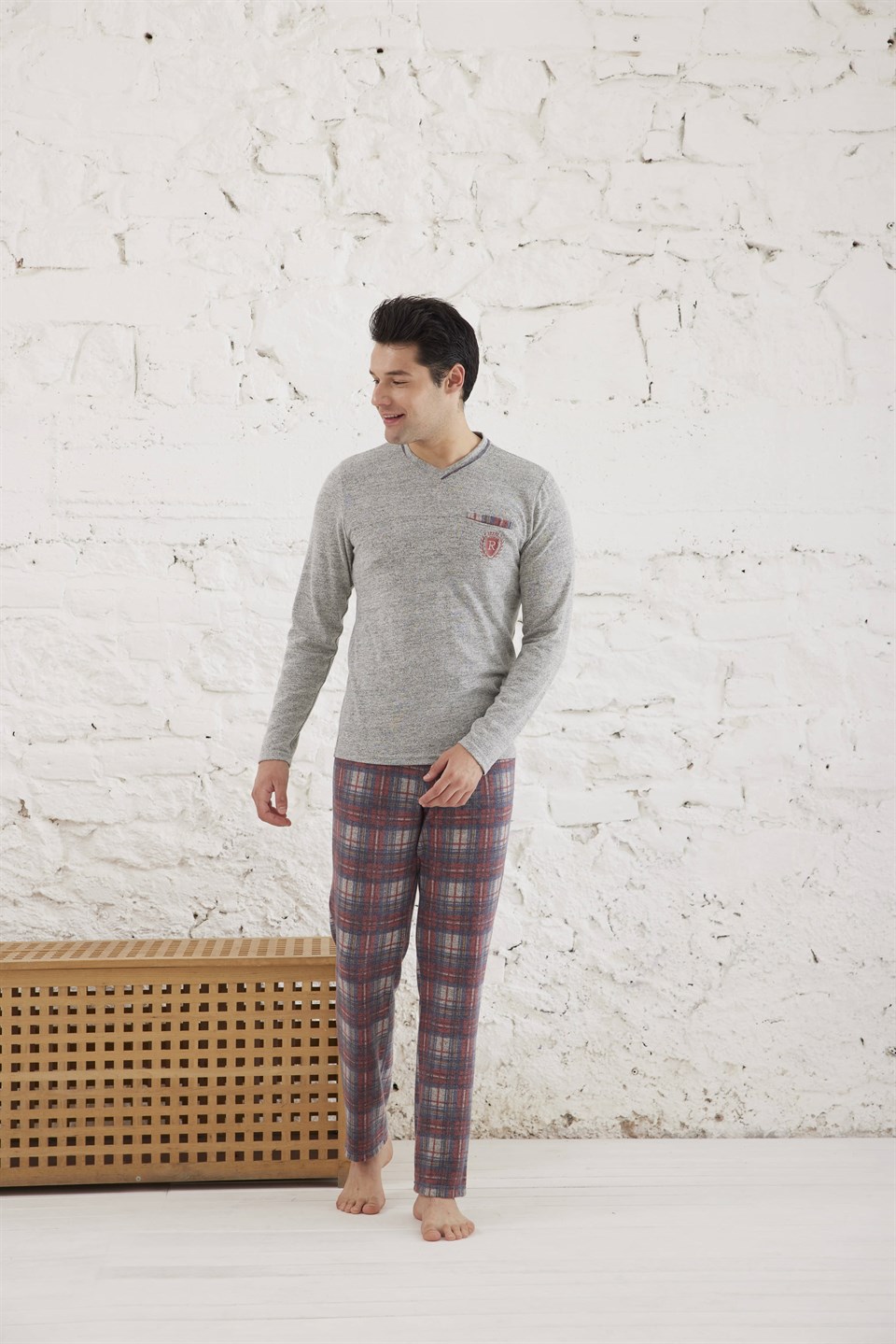 Erkek Termalı Pijama Takımı - 10532 | Relax Mode