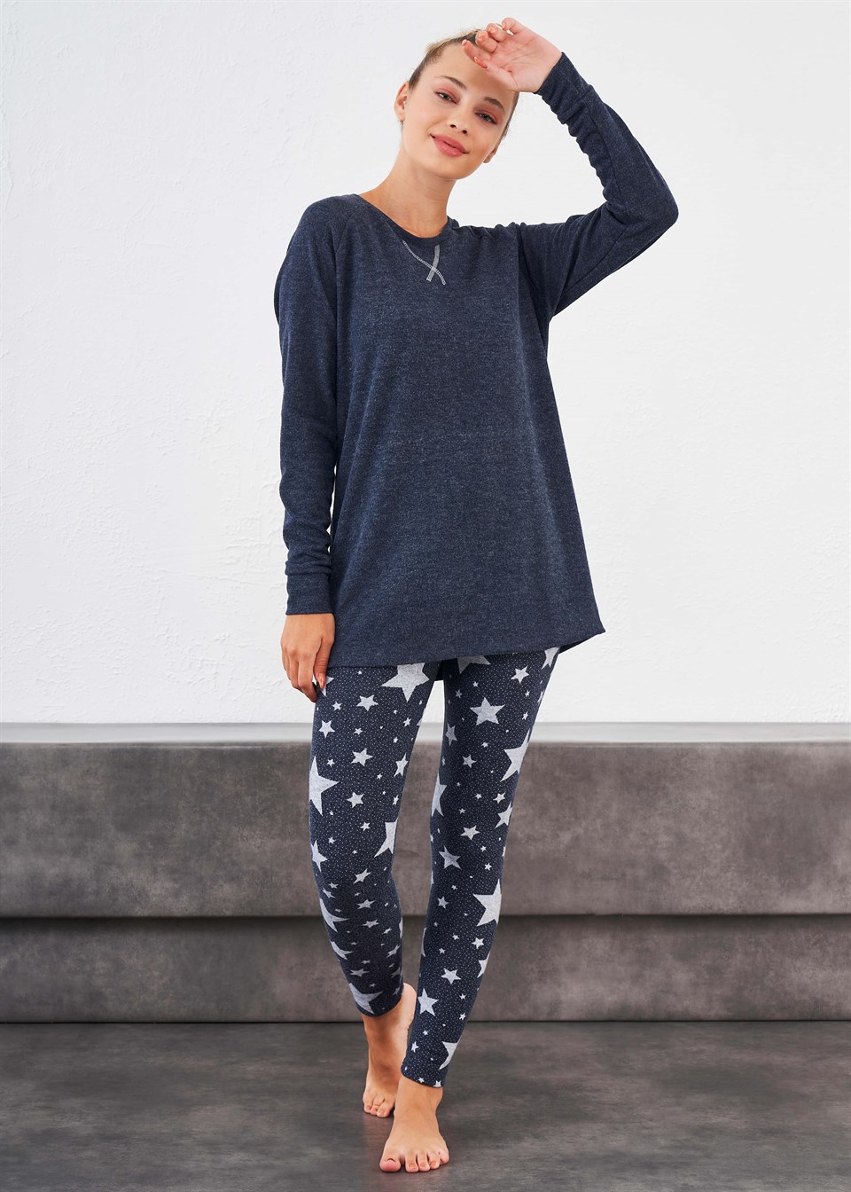 Kadın Termal Tayt Pijama Takım - 10652 | Relax Mode