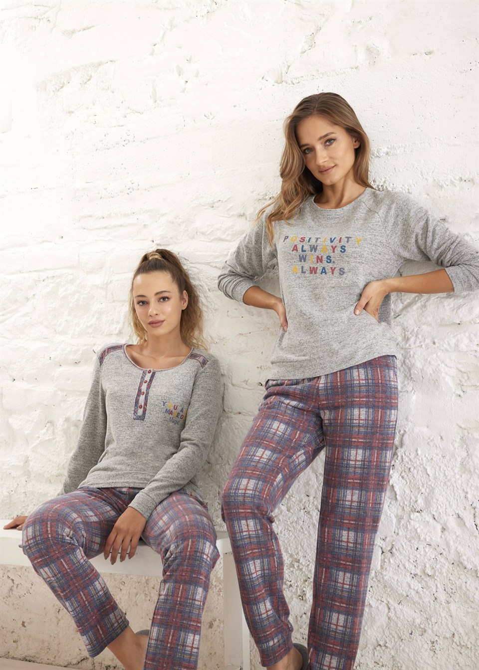Kadın Termalı Pijama Takımı - 10525 | Relax Mode
