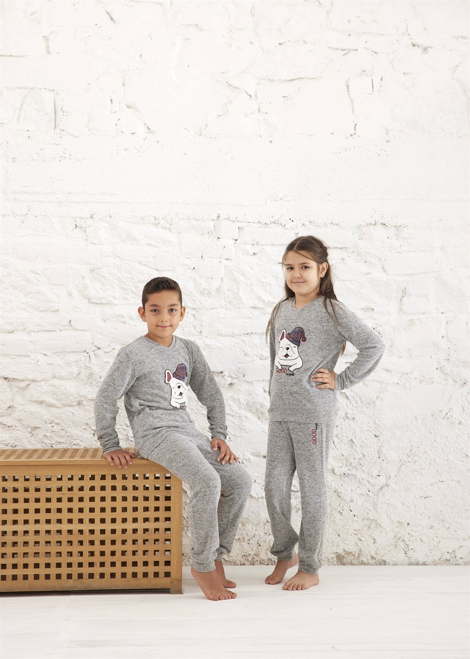 Unisex Çocuk Termallı Pijama Takımı - 10611 | Relax Mode