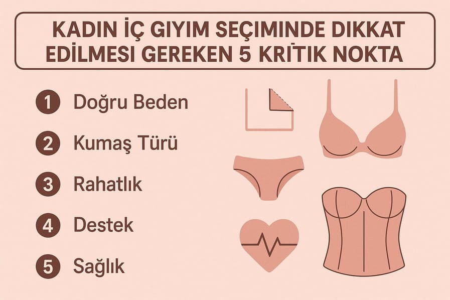 Kadın İç Çamaşırı Seçerken Dikkat Edilmesi Gerekenler
