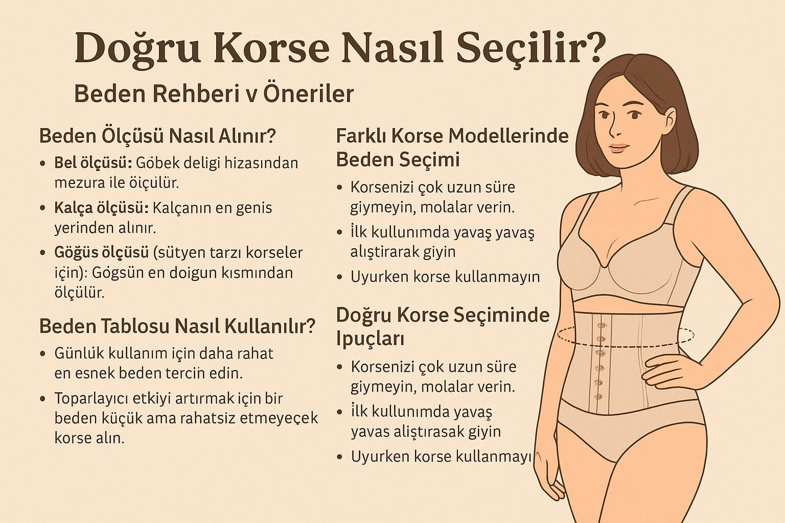 Korse Beden Seçimi Rehberi: Doğru Korse Nasıl Bulunur?