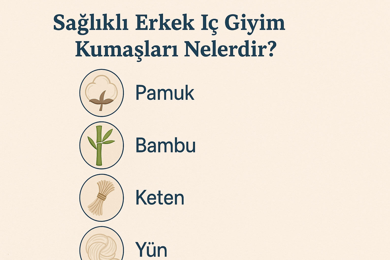 Yetişkin Erkekler İçin iç giyimde en sağlıklı kumaş türleri.