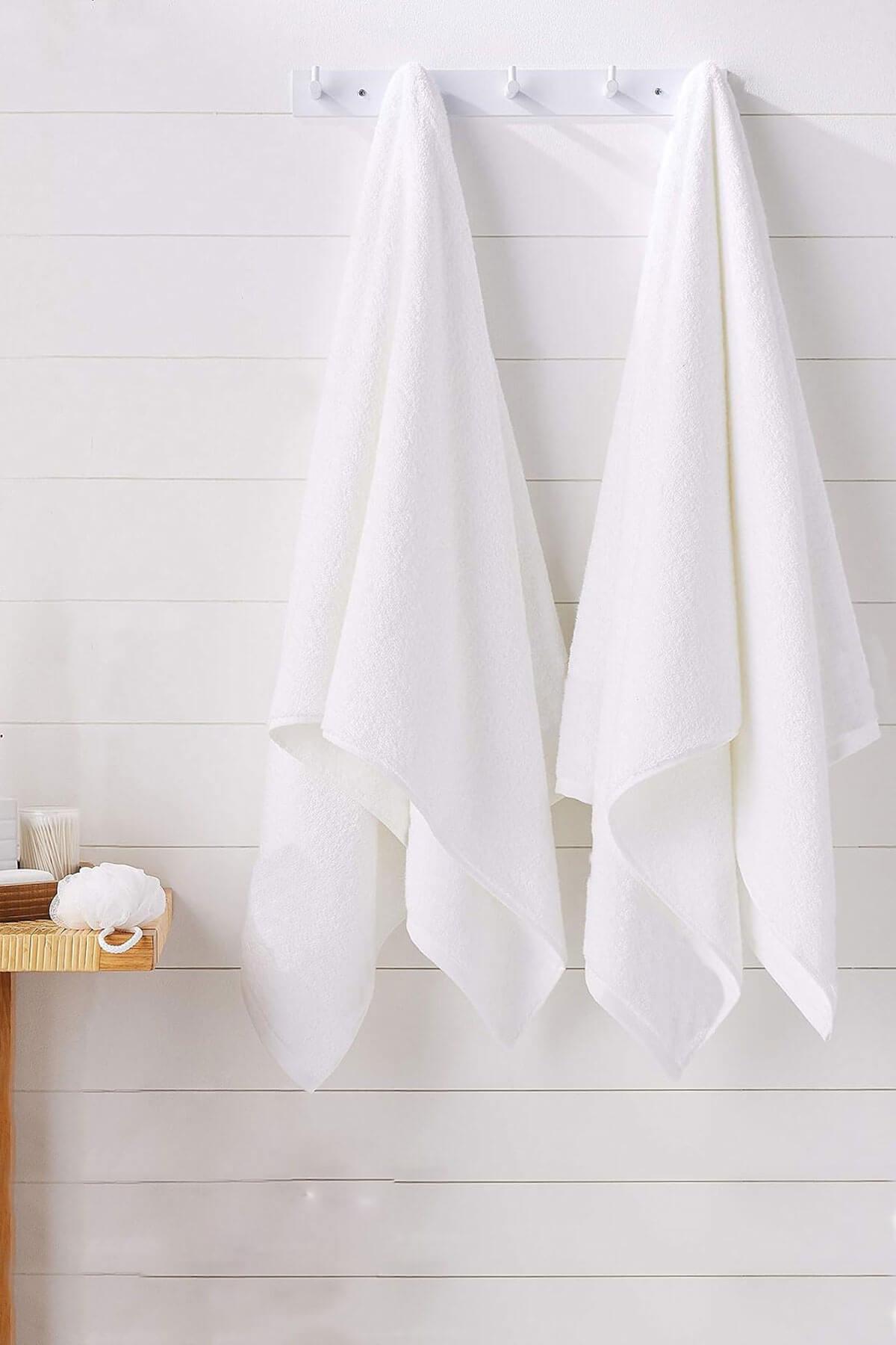 10 lu El Yüz Otel Havlusu 50x90 Cm Beyaz 20/2 Ring 250 Gr