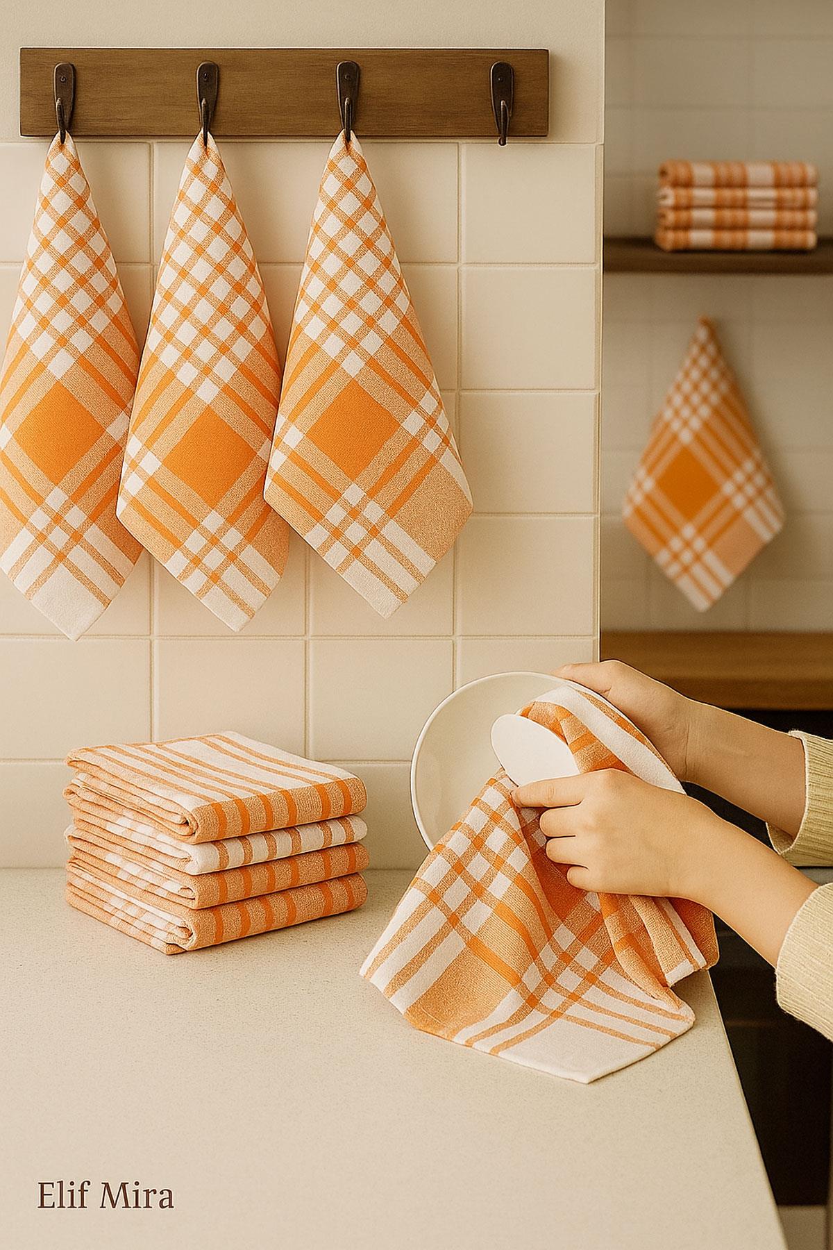 10 lu Lüks Mutfak Kurulama Bezi Seti 45x65 Cm Table Linen