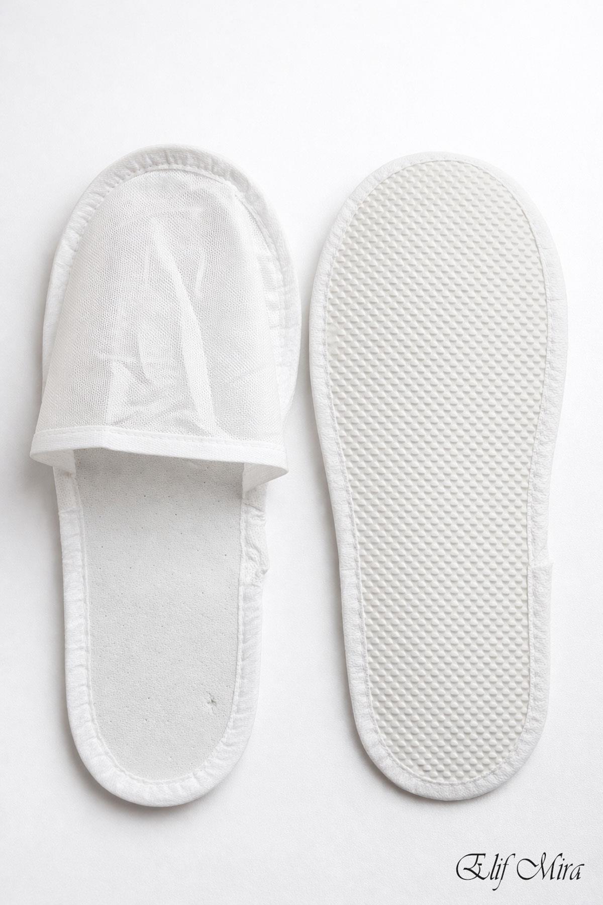 100 Çift Kaydırmaz Tabanlı Tek Kullanımlık Otel Spa Terlik Seti