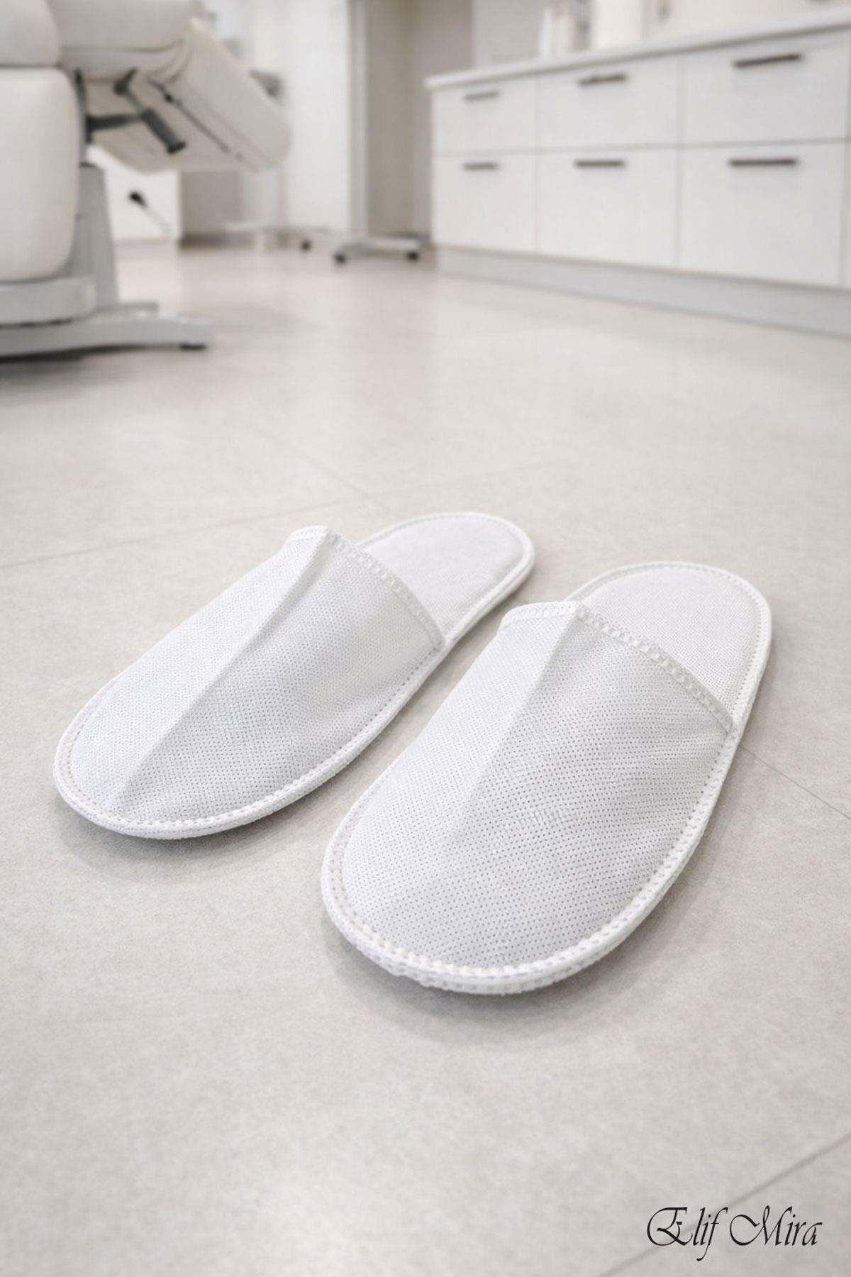 100 Çift Tek Kullanımlık Ekonomik Otel Spa Tabansız Tela Terlik Seti