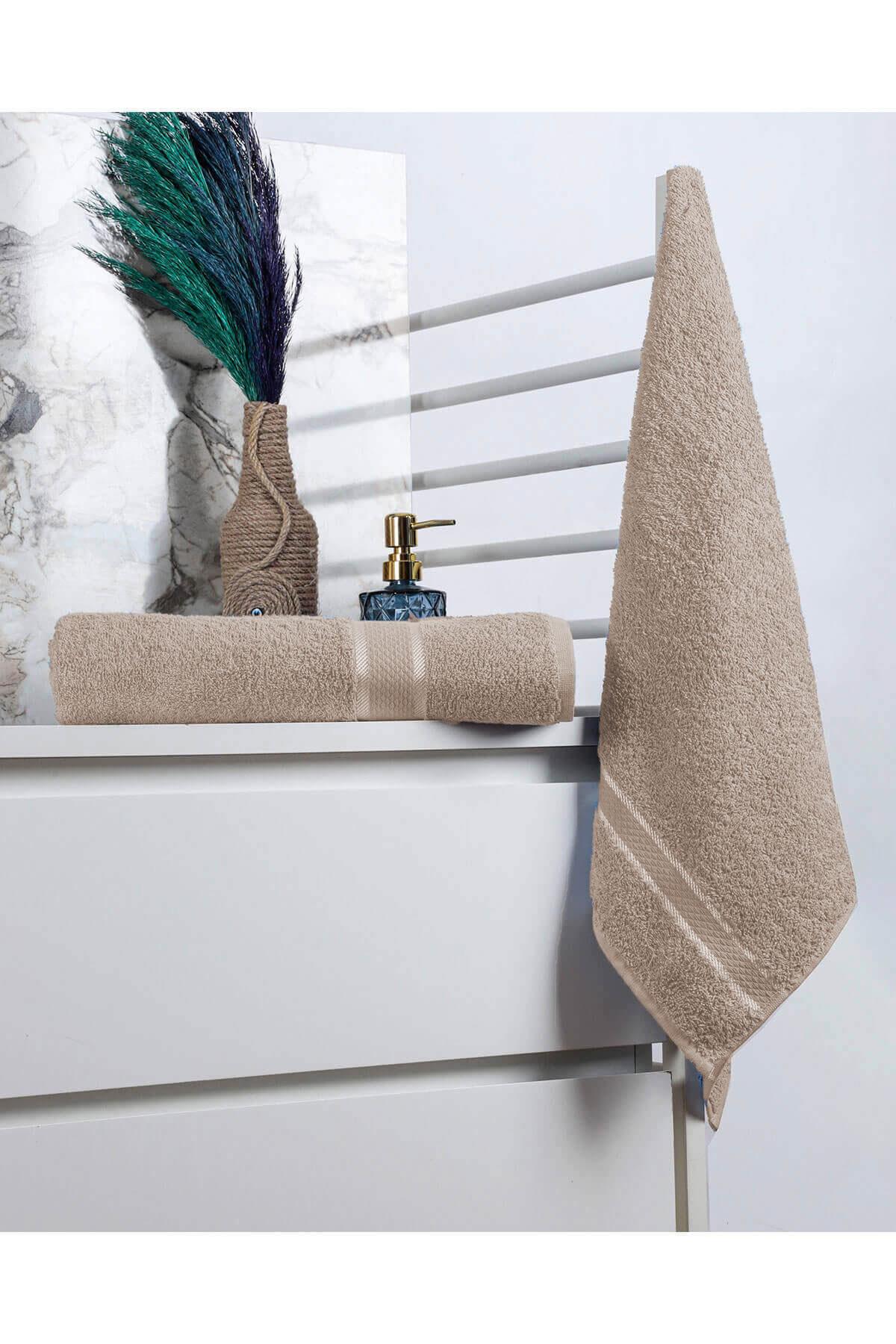 %100 Pamuk 2 Parça Kadın/Erkek Banyo Duş Hamam Havlu Seti 90x150 Cm