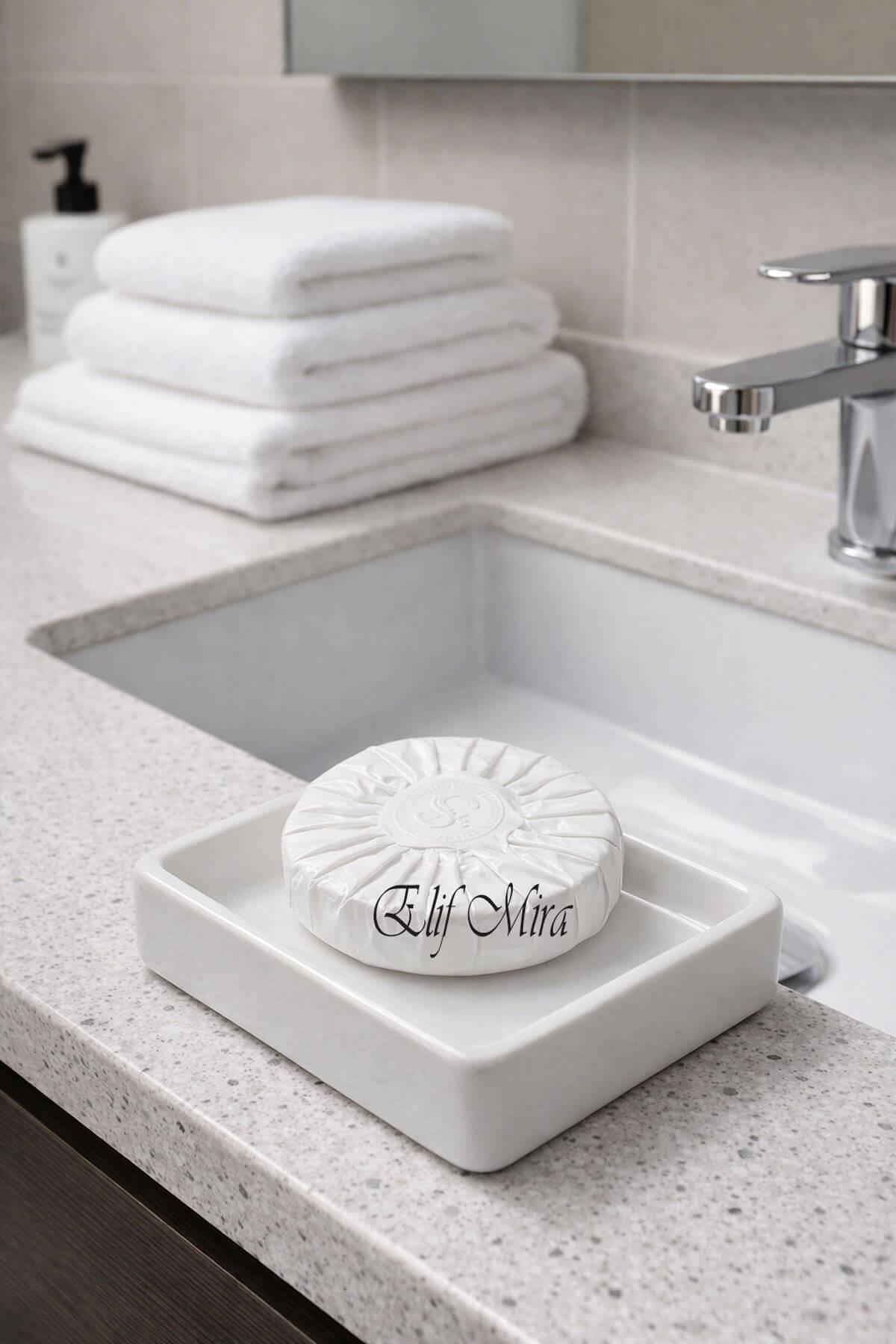 1000 Adet 15 gr Mini Otel Sabunu Pile Sargılı Buklet Yuvarlak Misafir Sabunu