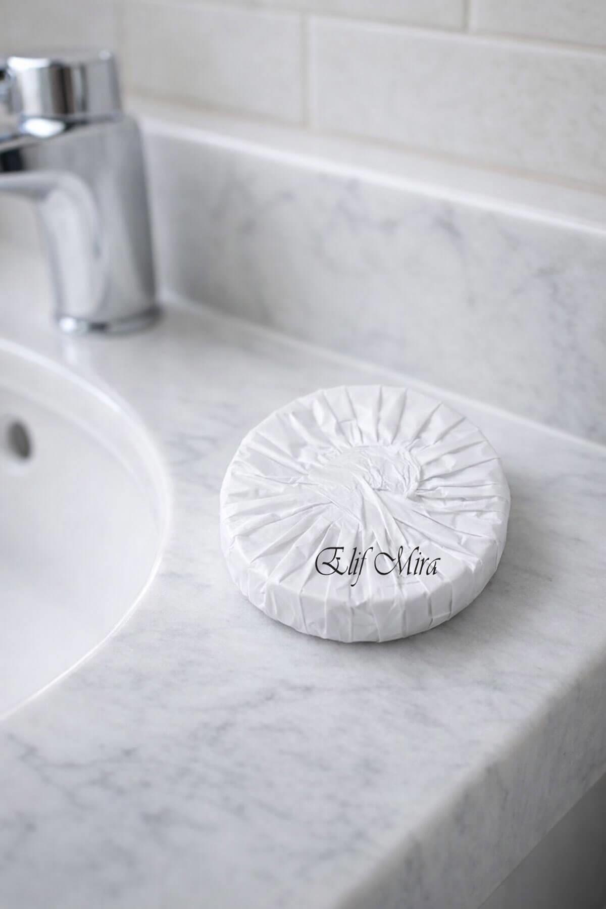 1000 Adet 15 gr Mini Otel Sabunu Pile Sargılı Buklet Yuvarlak Misafir Sabunu