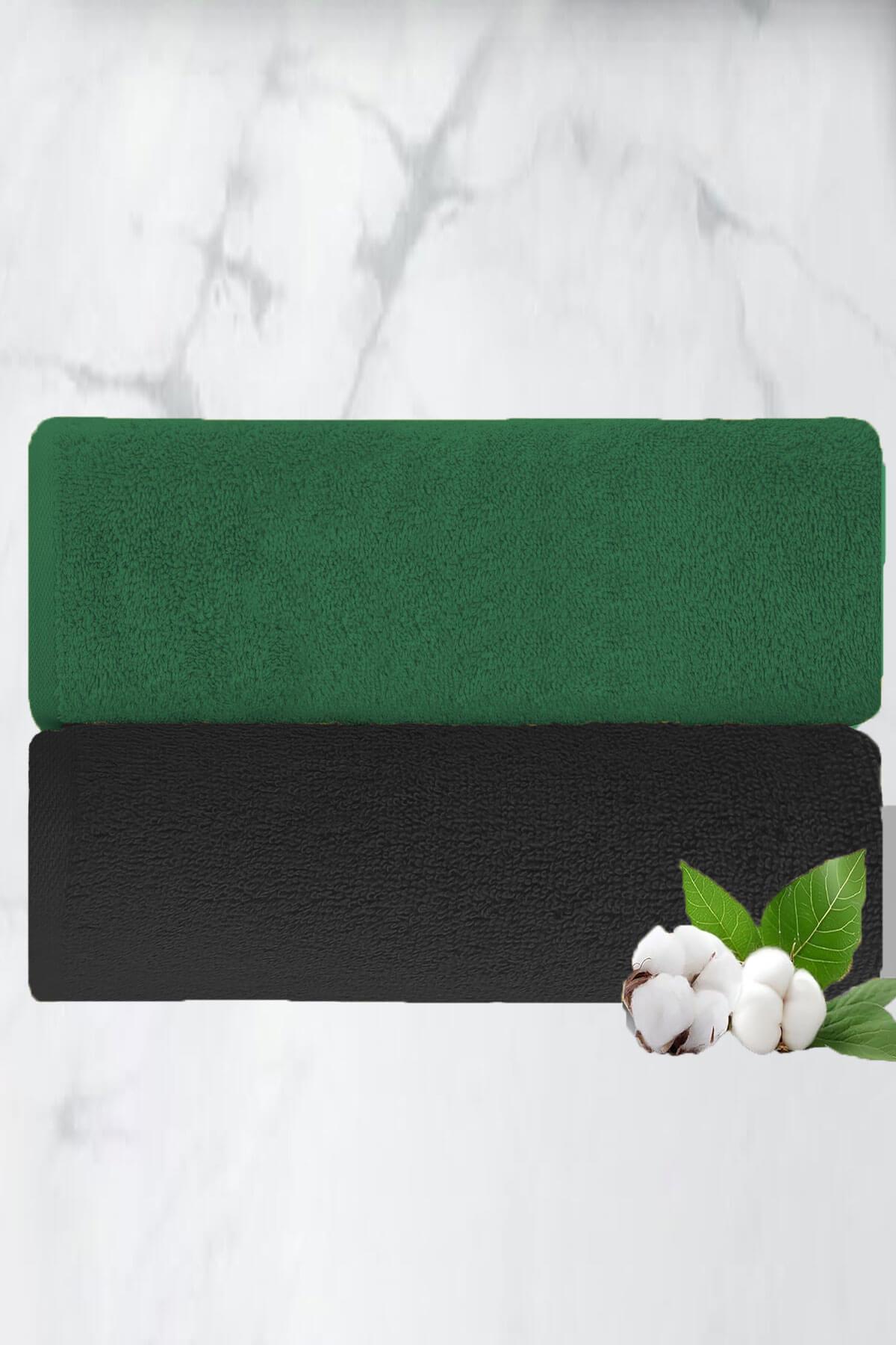 2 li Lüks El Yüz Havlu Seti 50x90 Cm %100 Pamuklu Gramajlı Sija