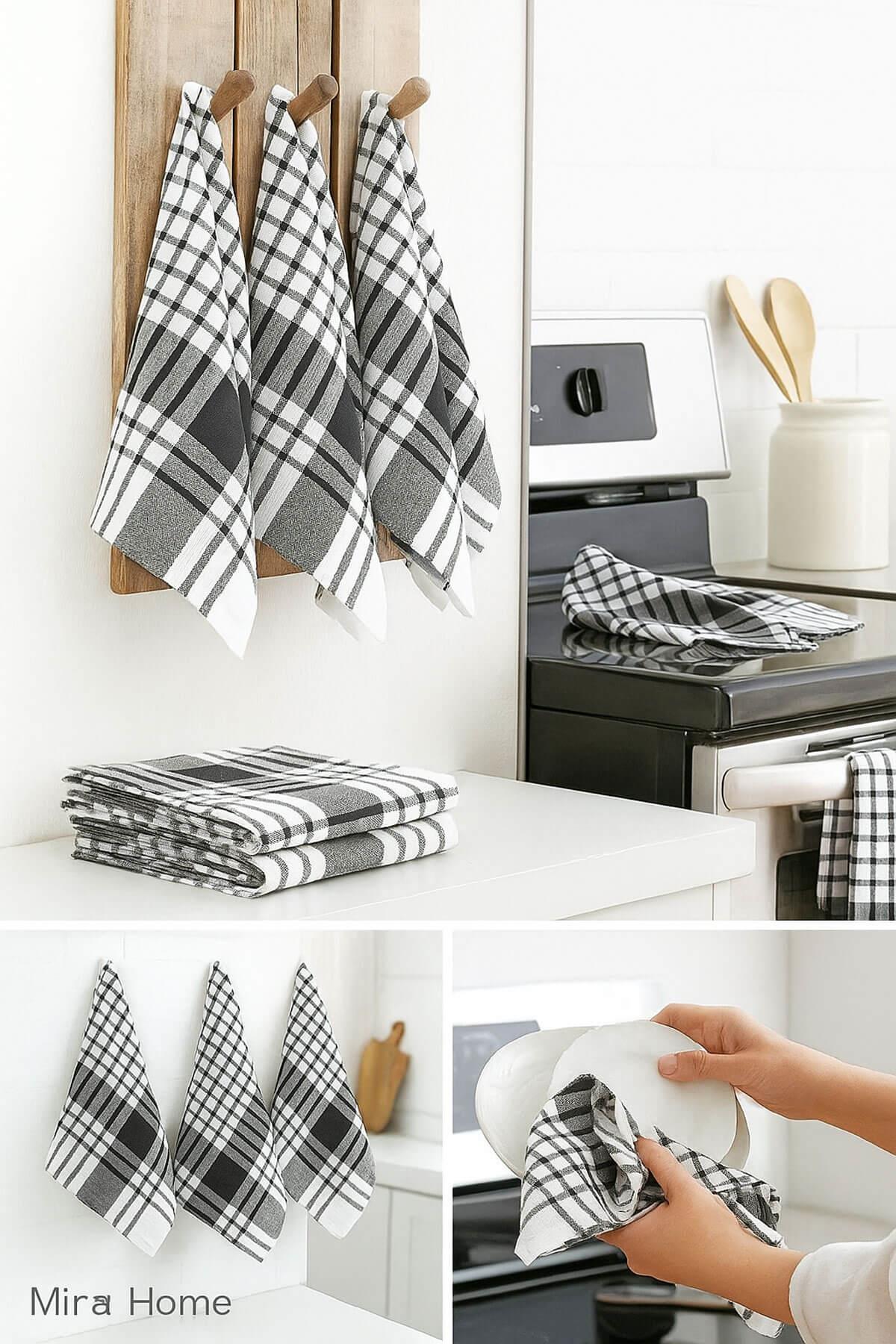 5 li Mutfak Kurulama Bezi Alman Peçetesi Pamuklu 50x70 Cm