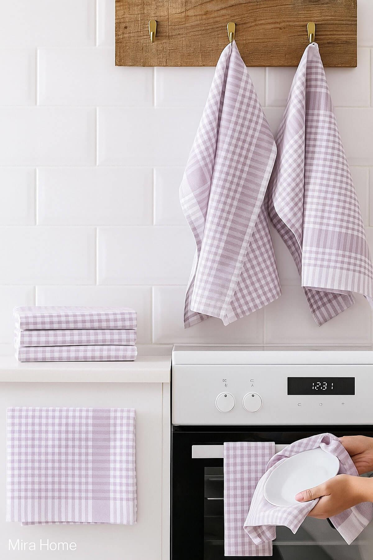 5 li Mutfak Kurulama Bezi Alman Peçetesi Pamuklu 50x70 Cm