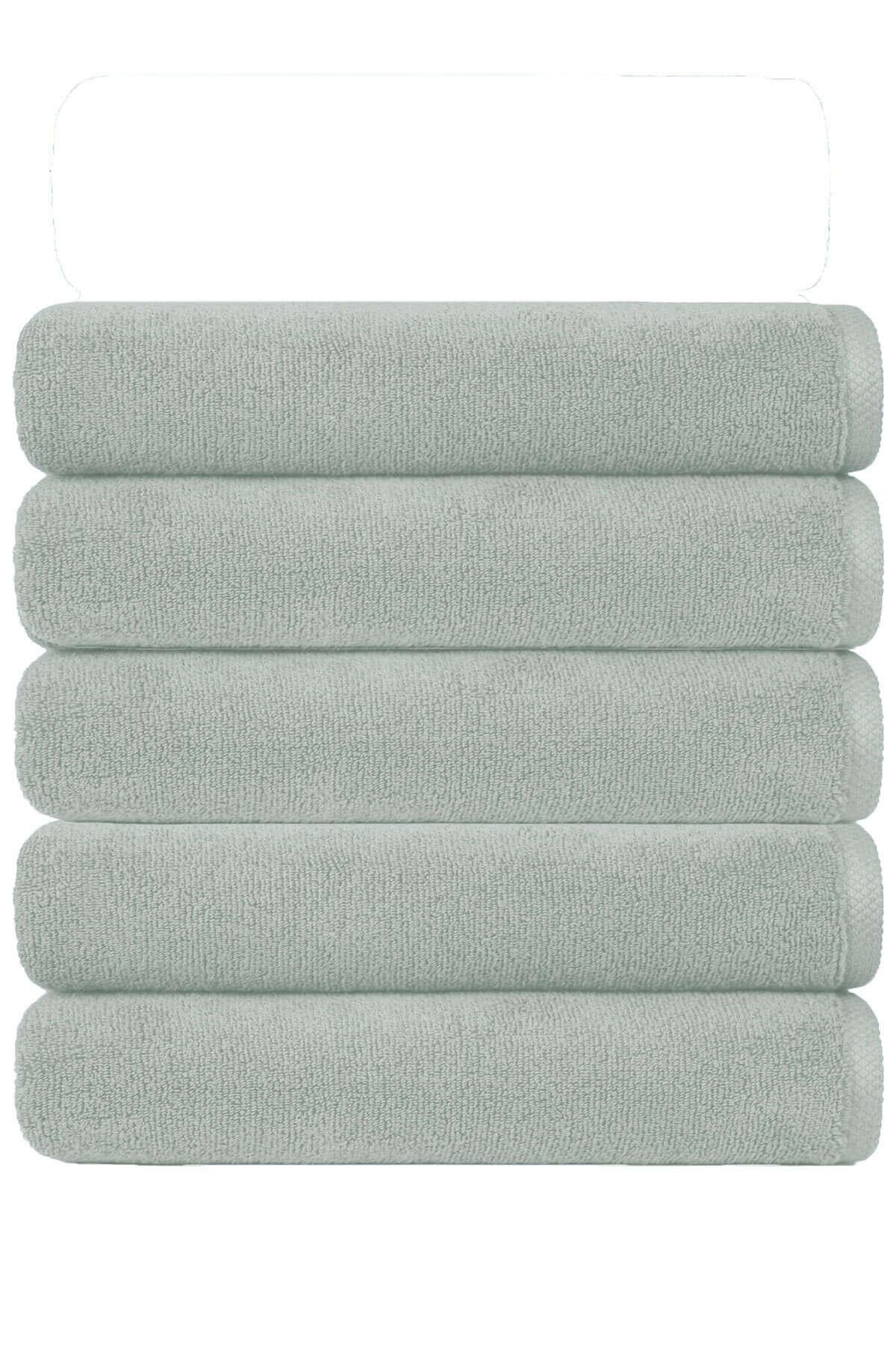 5 li Otel Banyo Havlusu Pamuklu 70X145 Cm Renkli 16/1 Avs 440 Gr