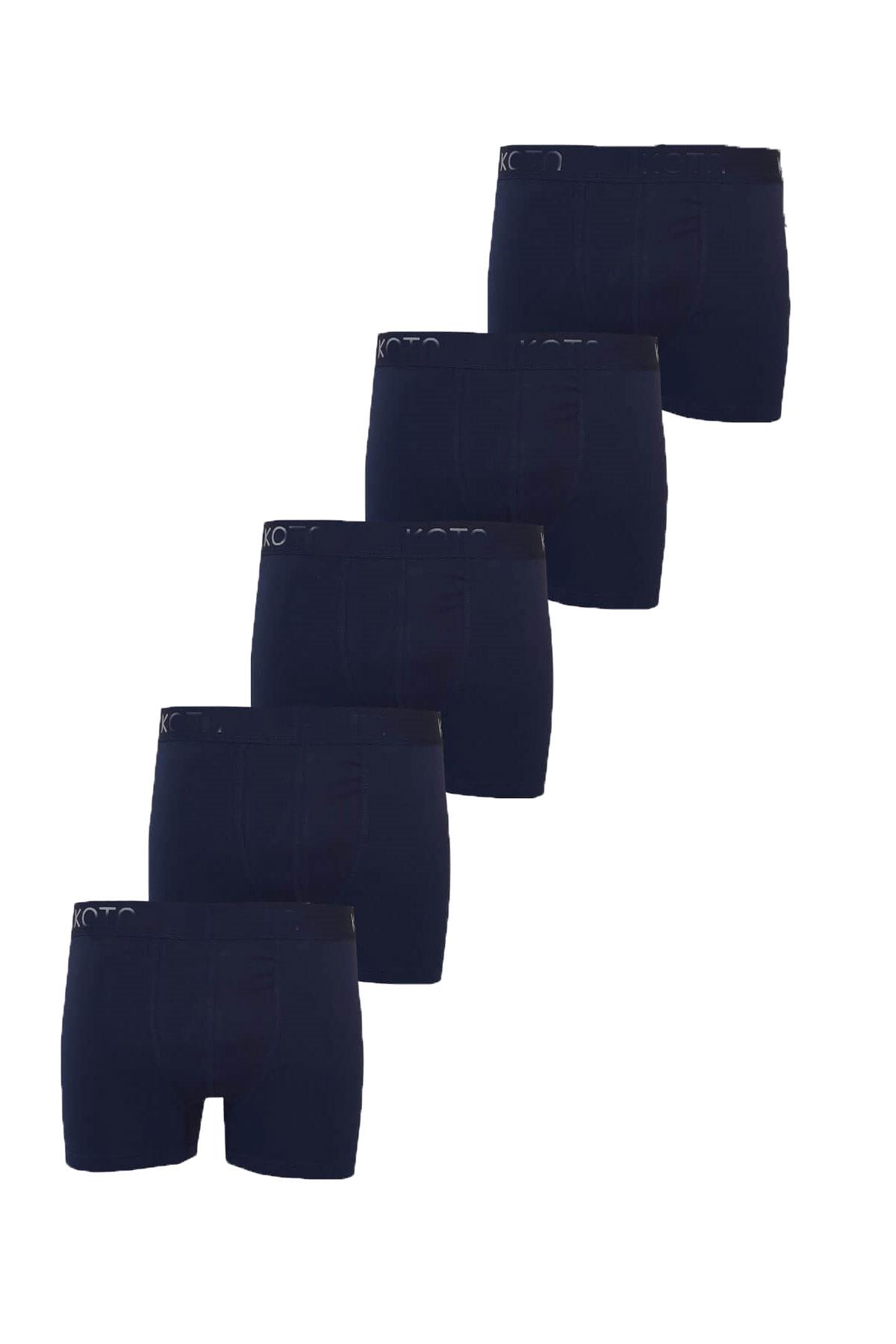 5li Erkek Modal Likralı Boxer Esnek Rahat Renkli Paçalı