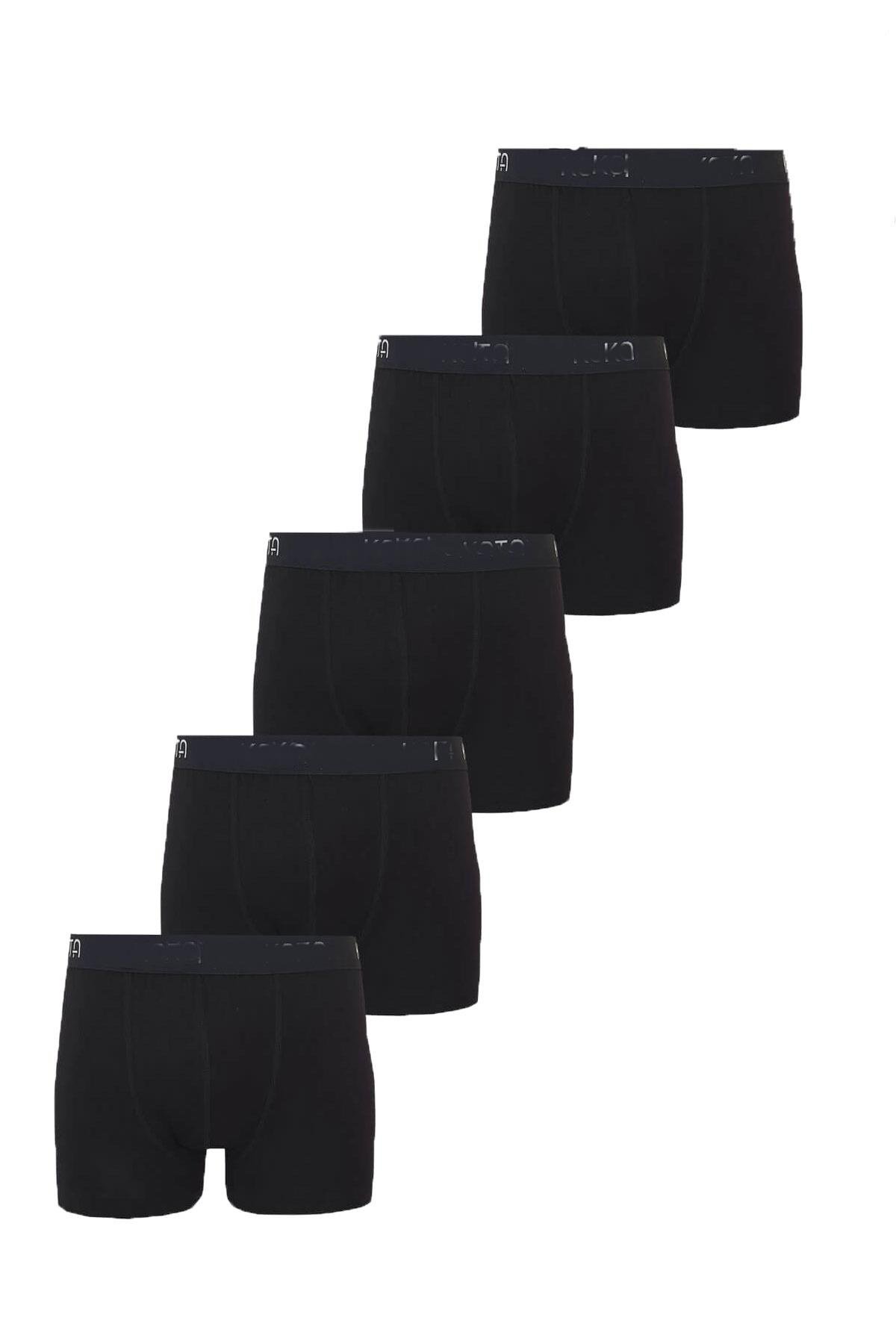 5li Erkek Modal Likralı Boxer Esnek Rahat Renkli Paçalı