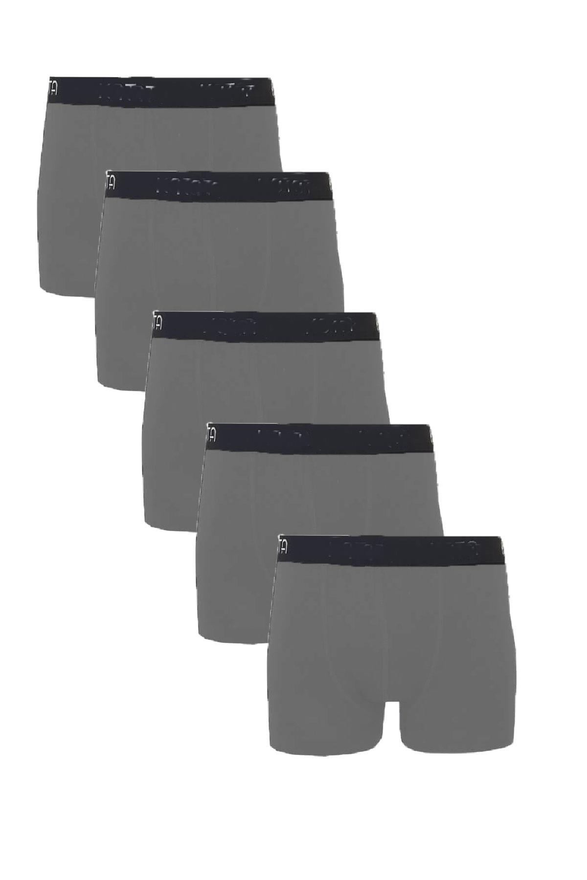 5li Erkek Modal Likralı Boxer Esnek Rahat Renkli Paçalı