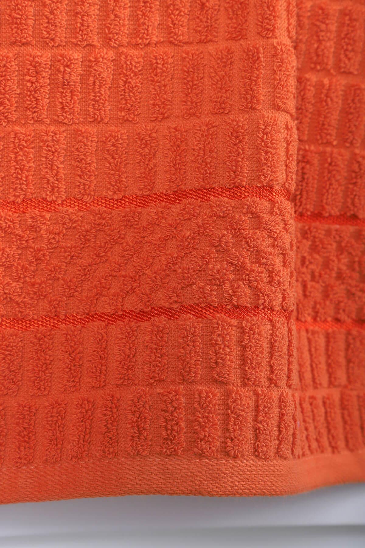 6 lı Renkli El Yüz Pamuklu Jakarlı Havlu Seti Çeyizlik 50 x 90 Cm Platin