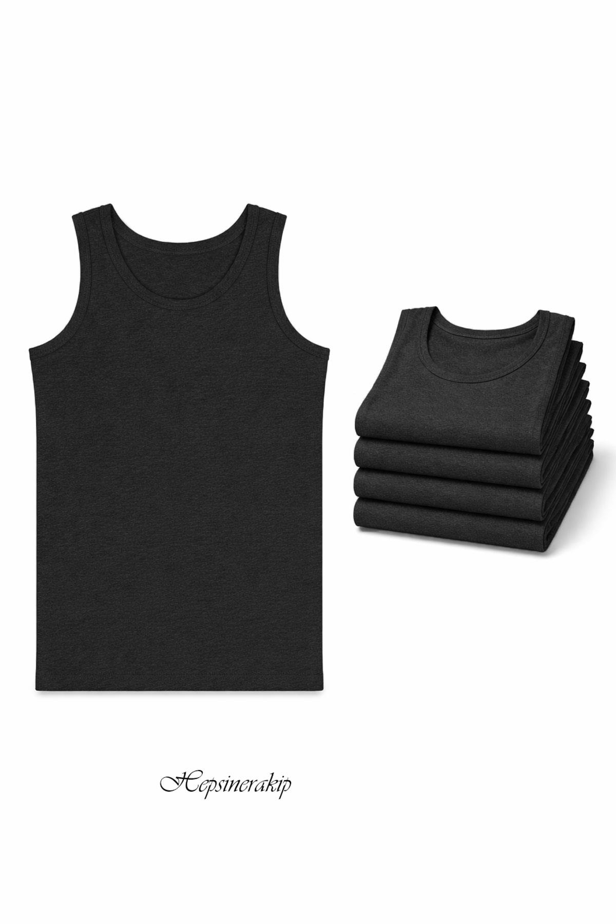 6lı Erkek Çocuk Pamuklu Penye Atlet %100 Pamuklu