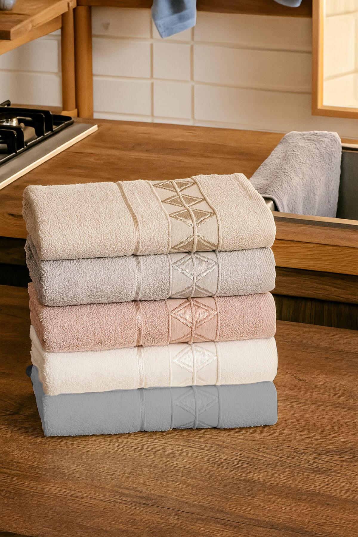 6lı Mutfak Havlusu Seti 30x50 cm %100 Pamuklu Kilim