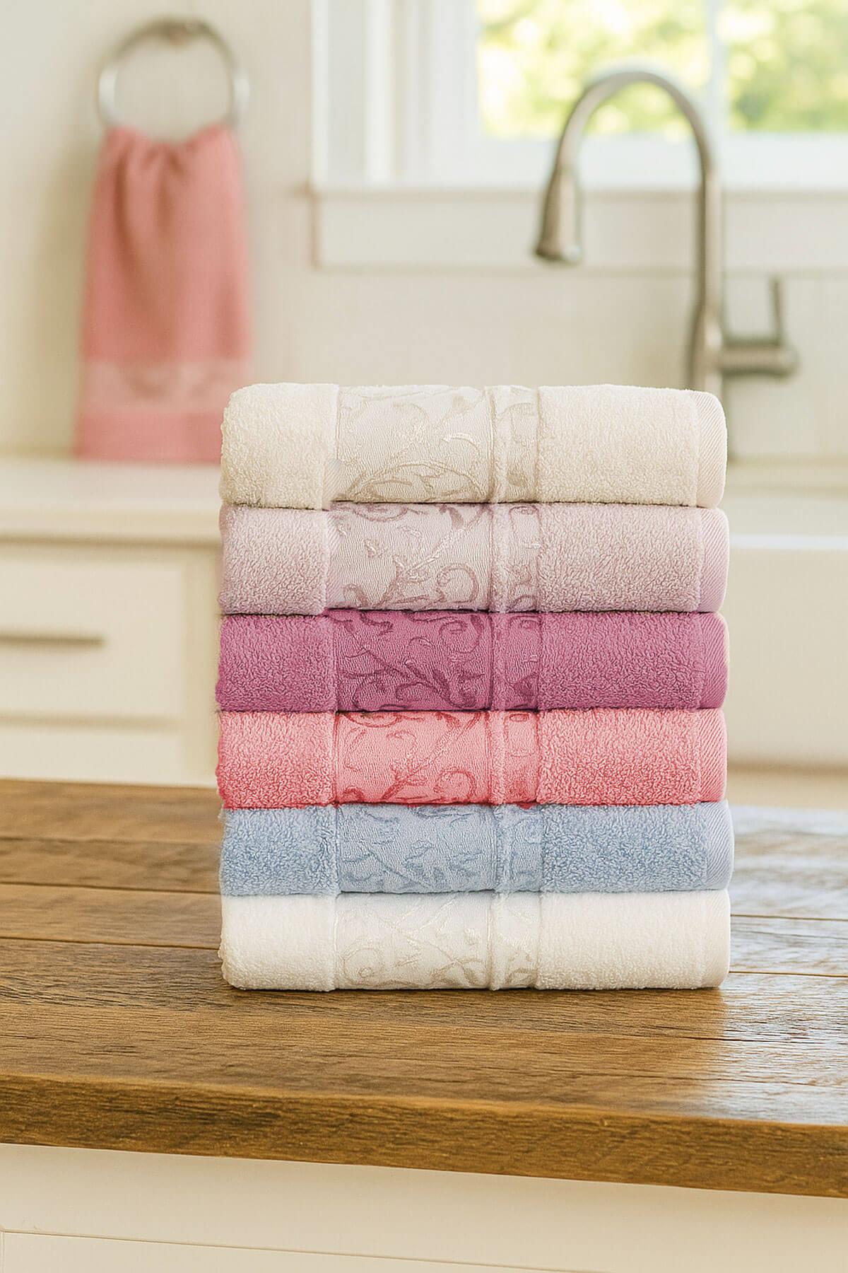 6lı Mutfak Havlusu Seti 30x50 cm %100 Pamuklu Deniz