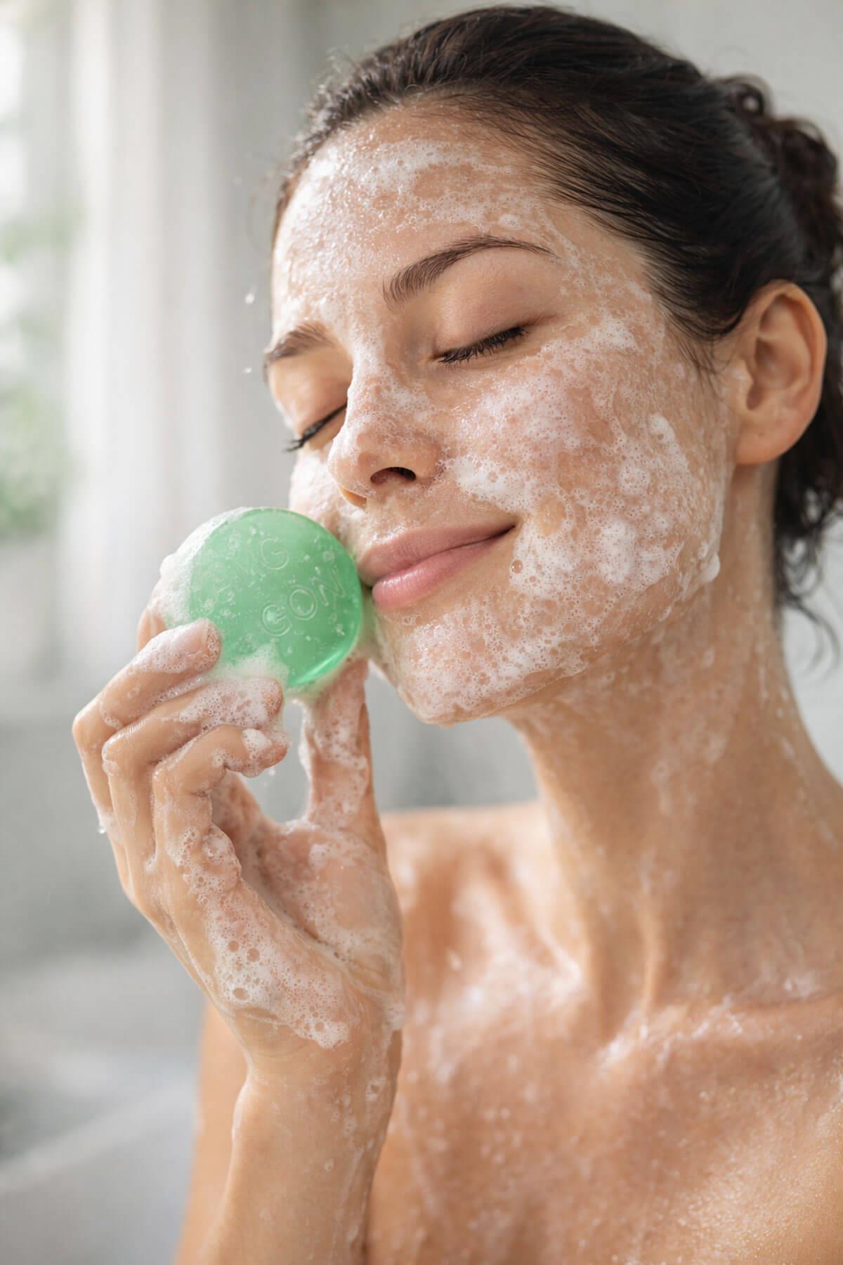 Aloe Vera Özlü El Yapımı Doğal Oval Sabun - 100 gr