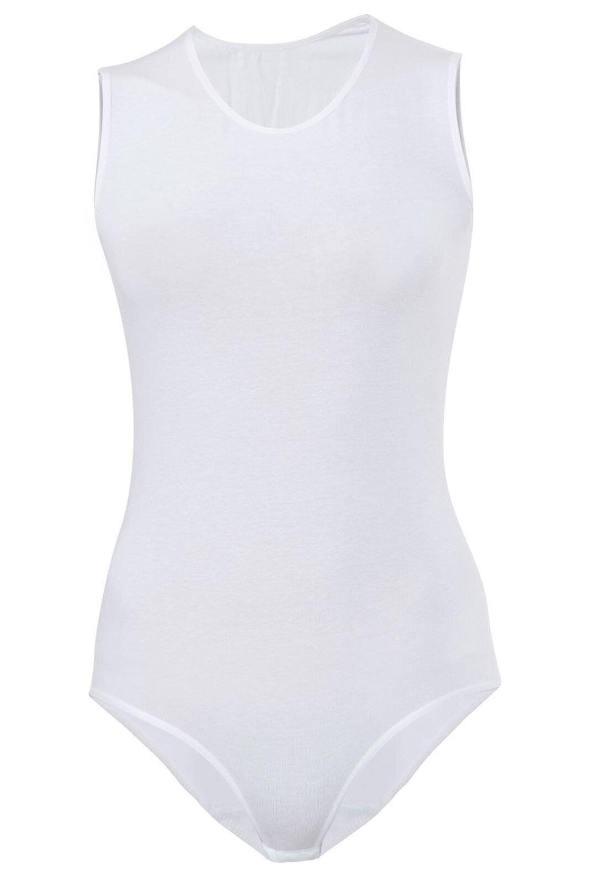 Anıt Kadın Sıfır Kol Body Kancalı Çıtçıtlı Pamuklu Bayan Atlet