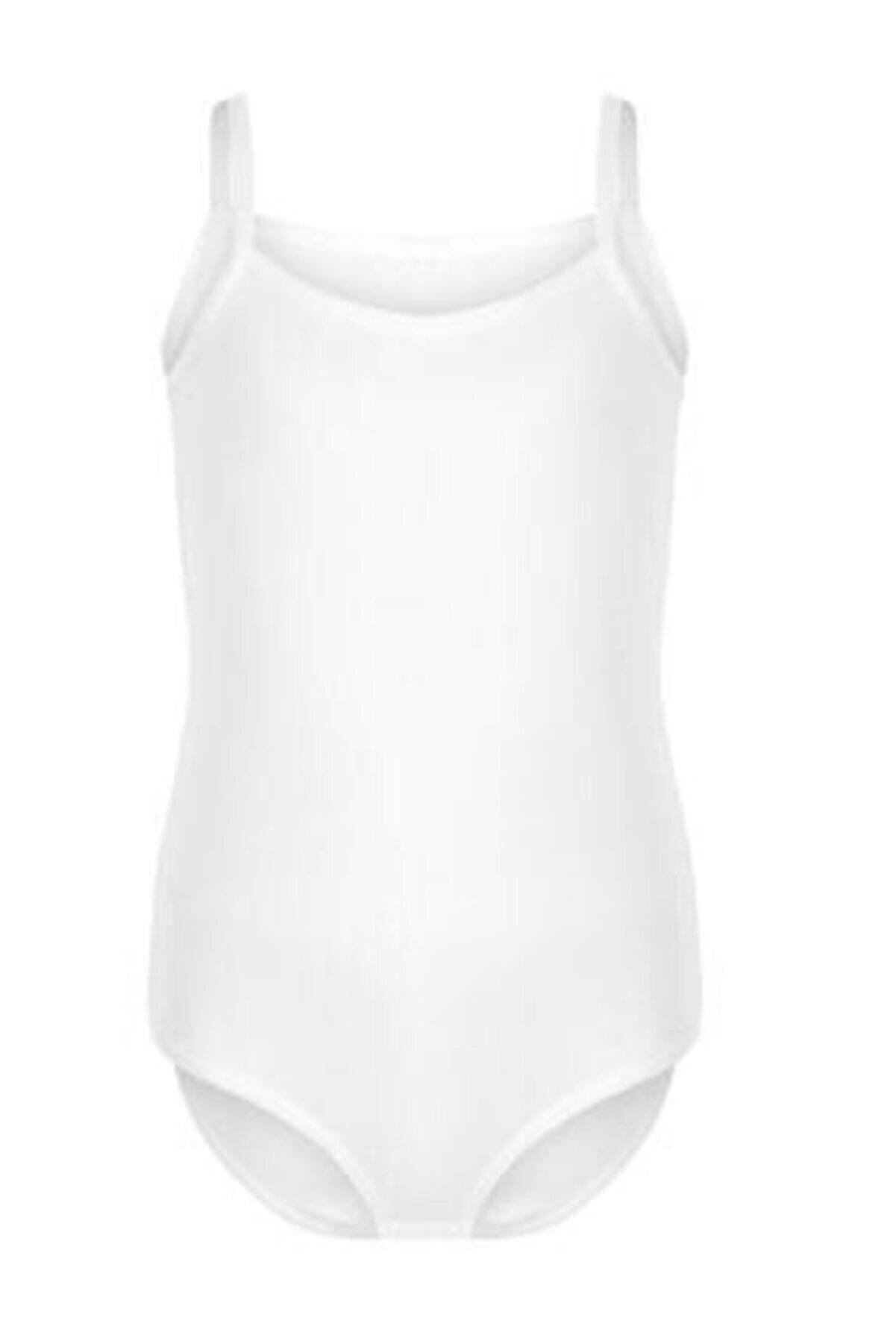 Anıt Kız Çocuk İp Askılı Kancalı Body  Pamuklu Fanila Atlet
