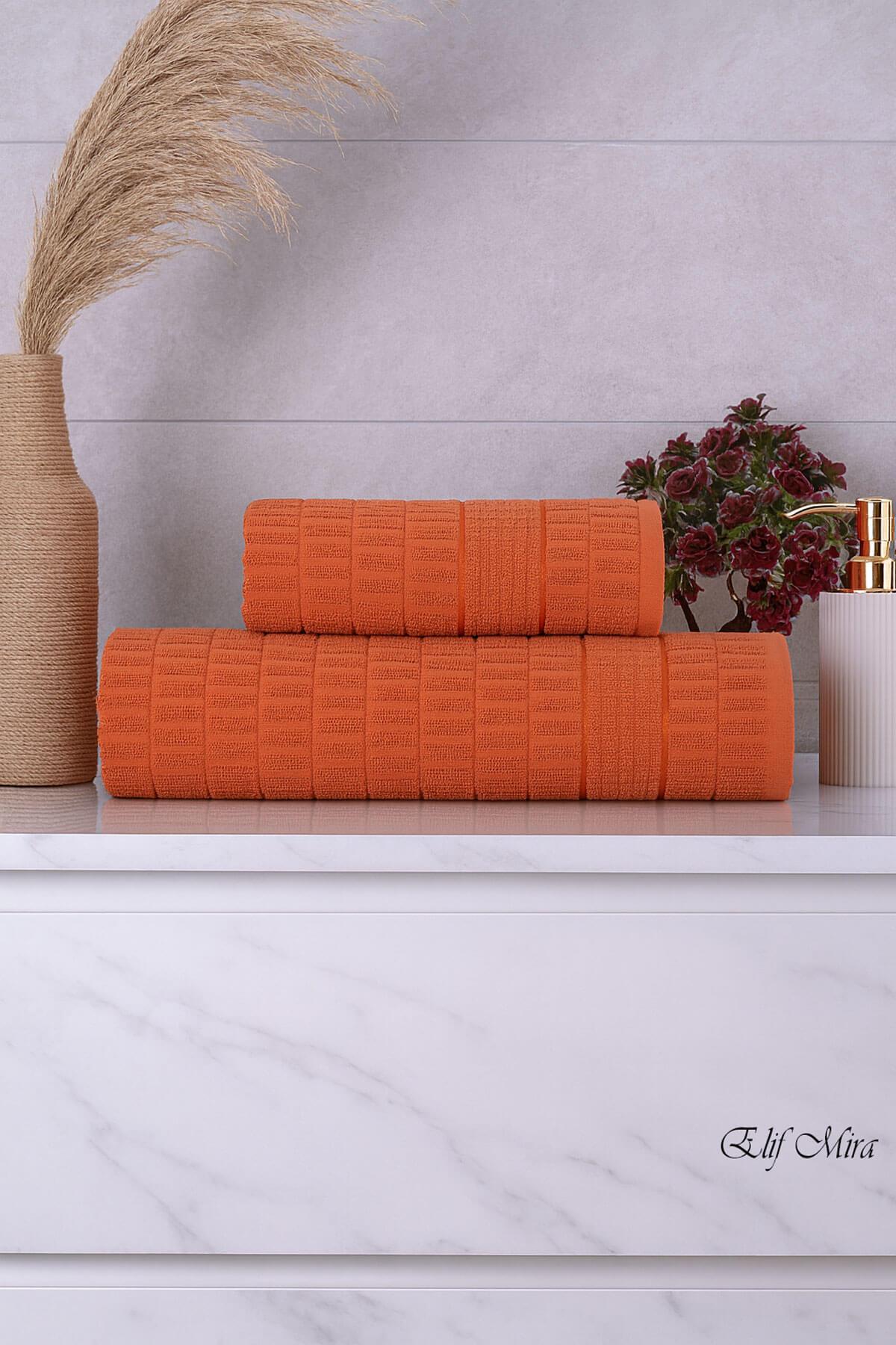 Banyo Havlu Seti %100 Pamuk 2 Parça (50×90 + 90×150 cm) | Soft Comfort