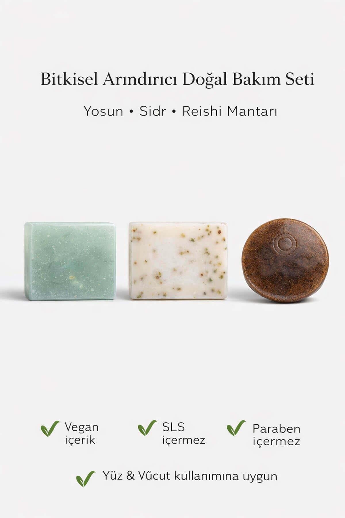 Botanik Özlü 3 lü Doğal Sabun Seti Özel Bitkisel Seri
