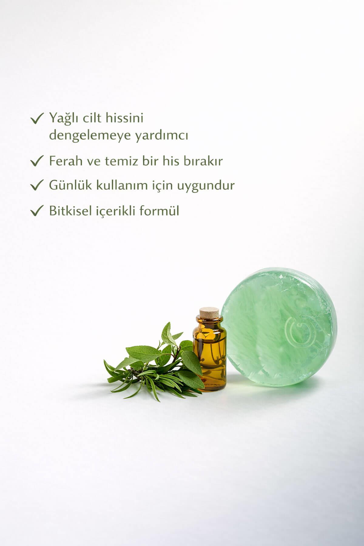 Çay Ağacı Yağlı El Yapımı Doğal Oval Sabun - 100 gr