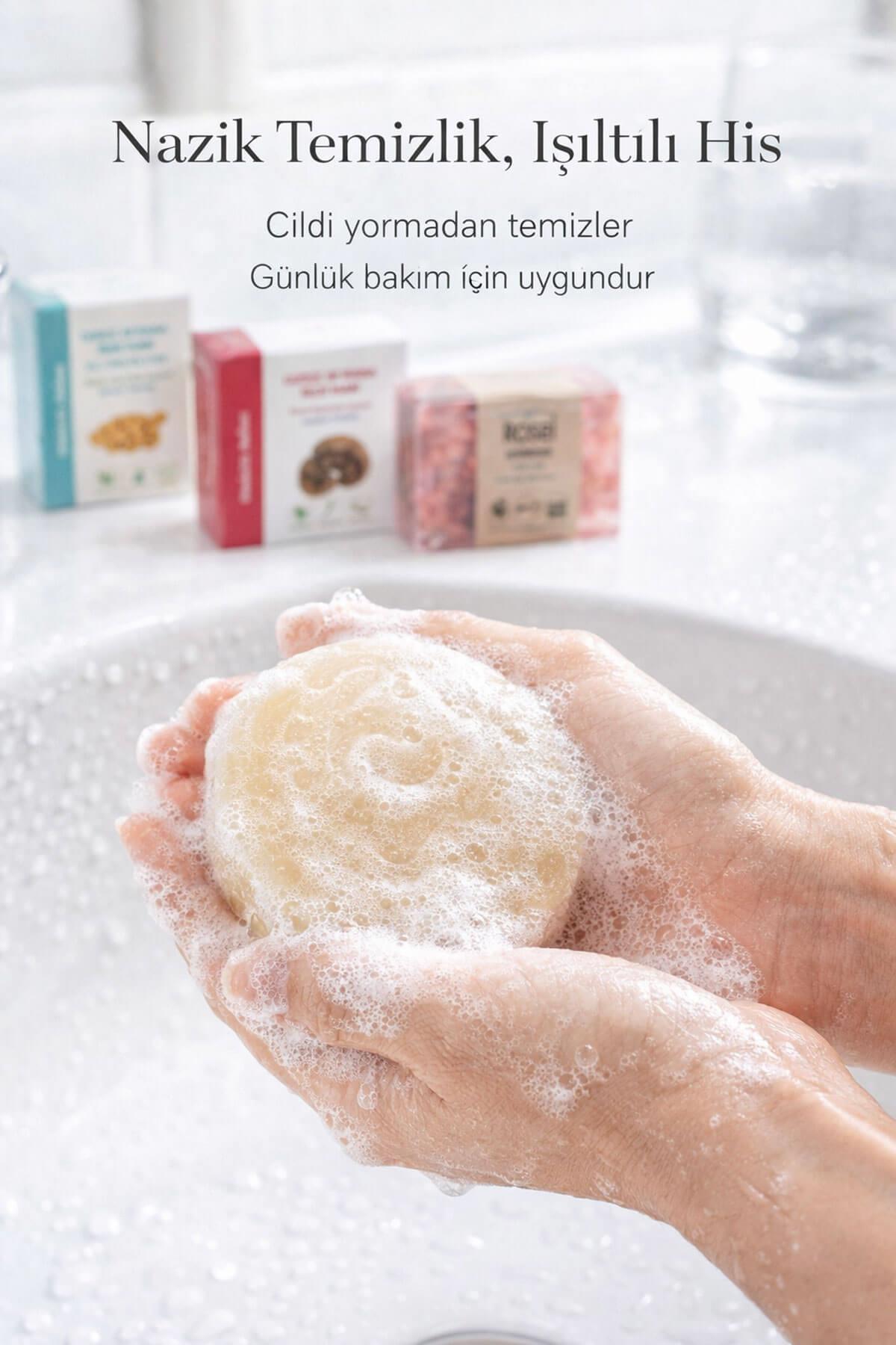 Cilt Canlandırıcı ve Aydınlık Görünüm Sağlayan 3 lü Doğal Sabun Bakım Seti