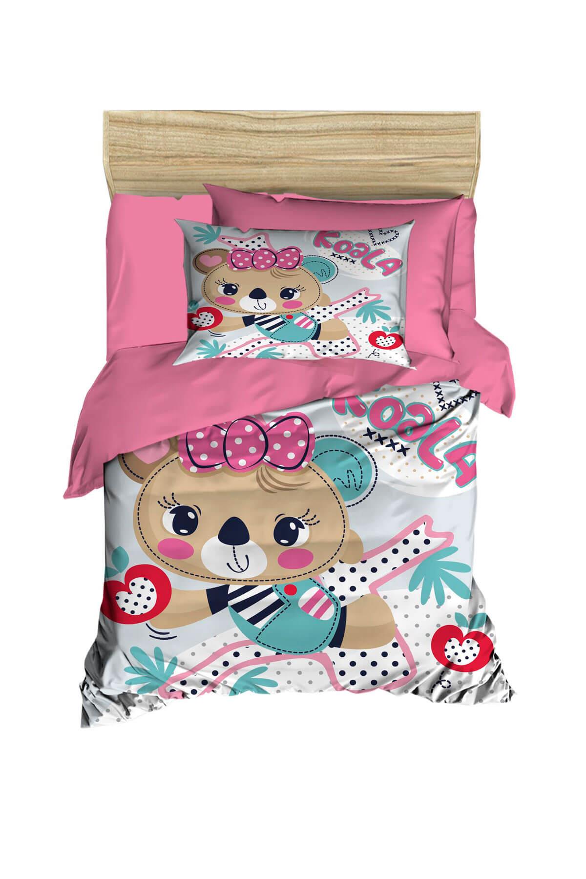 Dijital Baskılı 3d Pamuklu Yenidoğan Bebek Nevresim Takımı Baby Koala