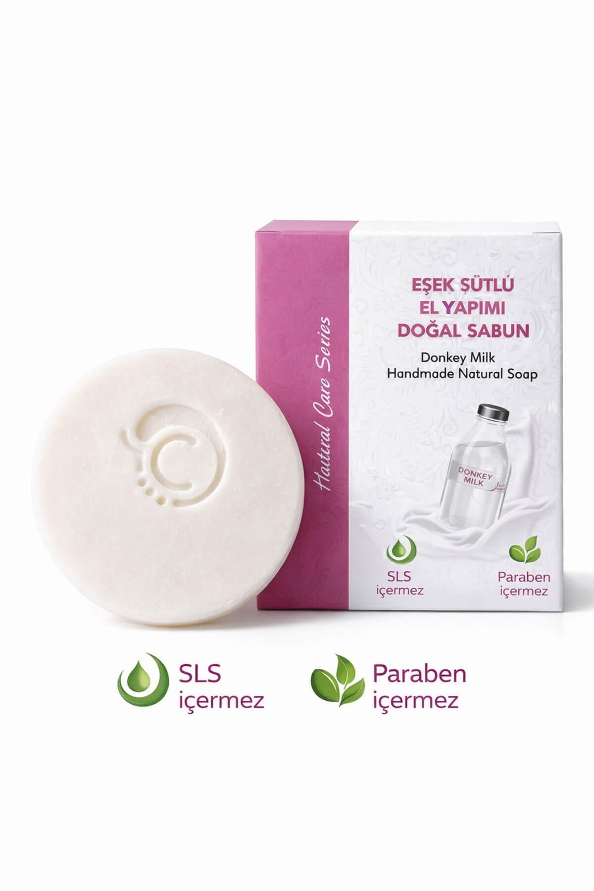 Eşek Sütlü El Yapımı Doğal Oval Sabun - 100 gr