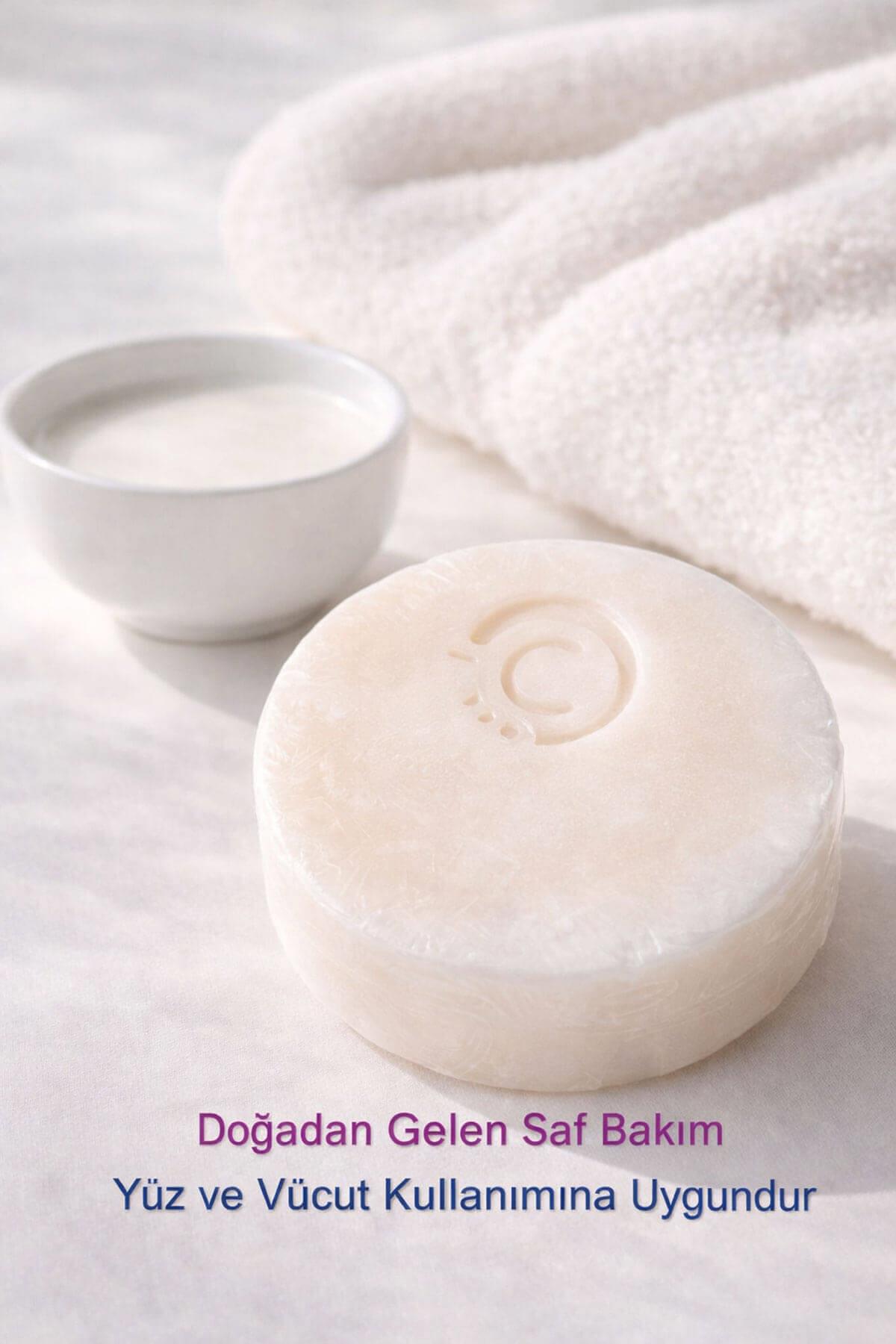 Eşek Sütlü El Yapımı Doğal Oval Sabun - 100 gr