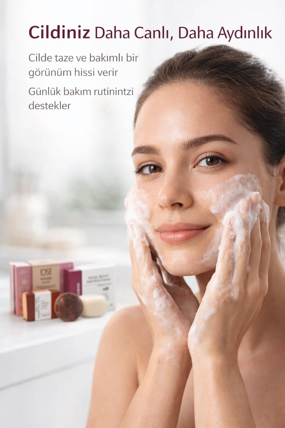 Hediyelik Doğal Sabun Seti  Özel Bakım Serisi 3’lü Premium Paket