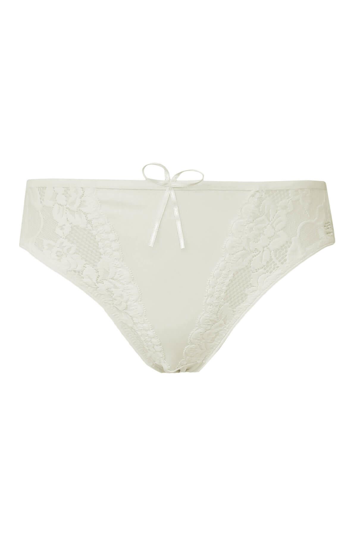 Kadın Dantel Detaylı Külot Pamuklu Renkli Güpürlü Bikini